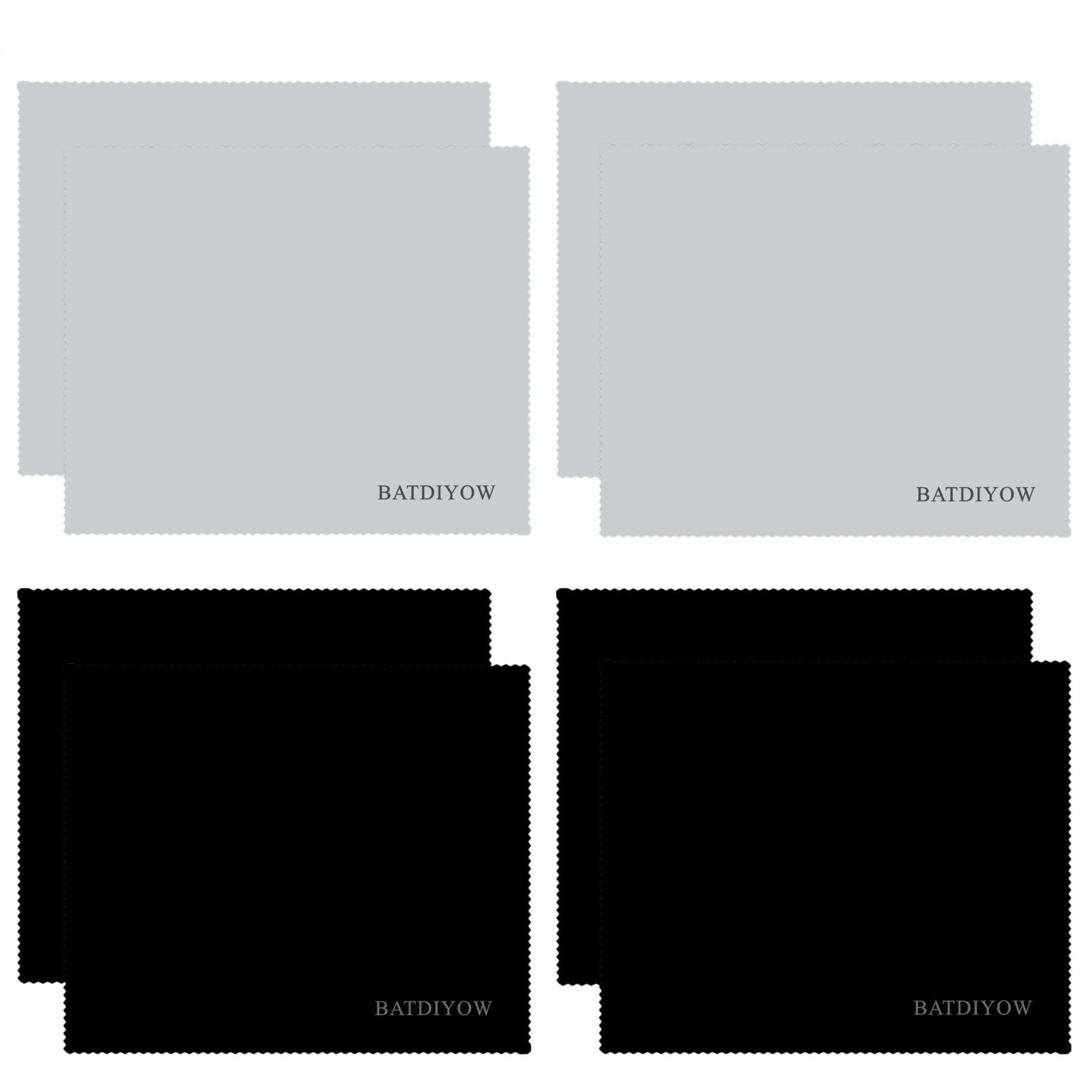 Premium Microfiber Cleaning Cloths 8 pack 6 x 7 inches for glasses Screens and electronics