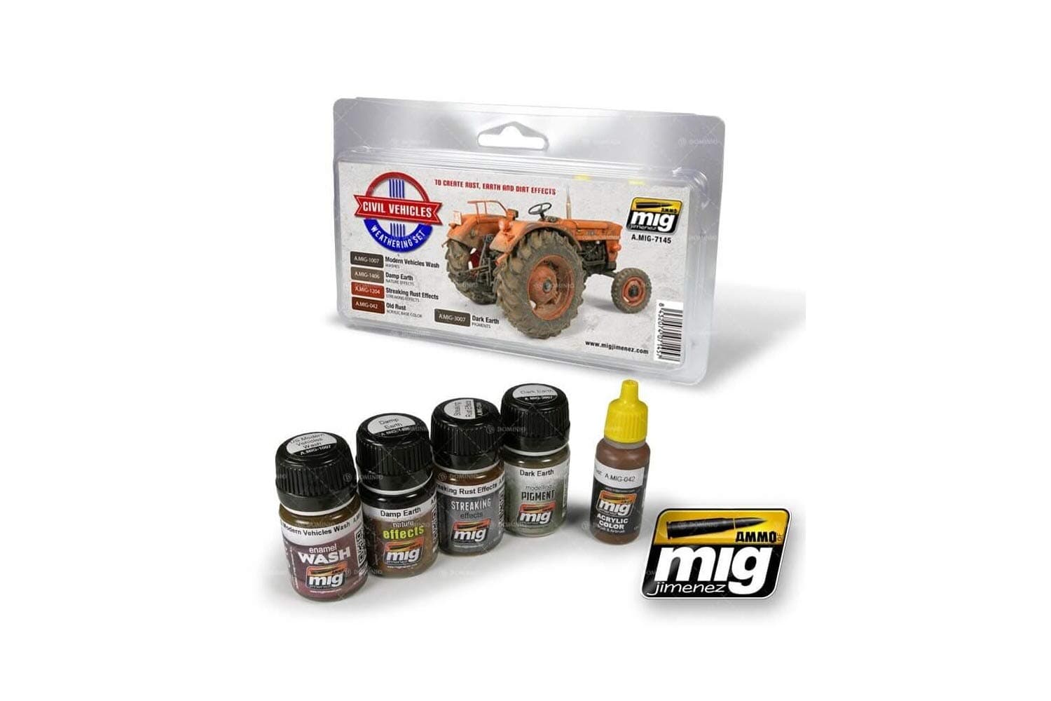 Ammo of Mig Jimenez CIVIL VEHICLES WEATHERING SET AMIG7145