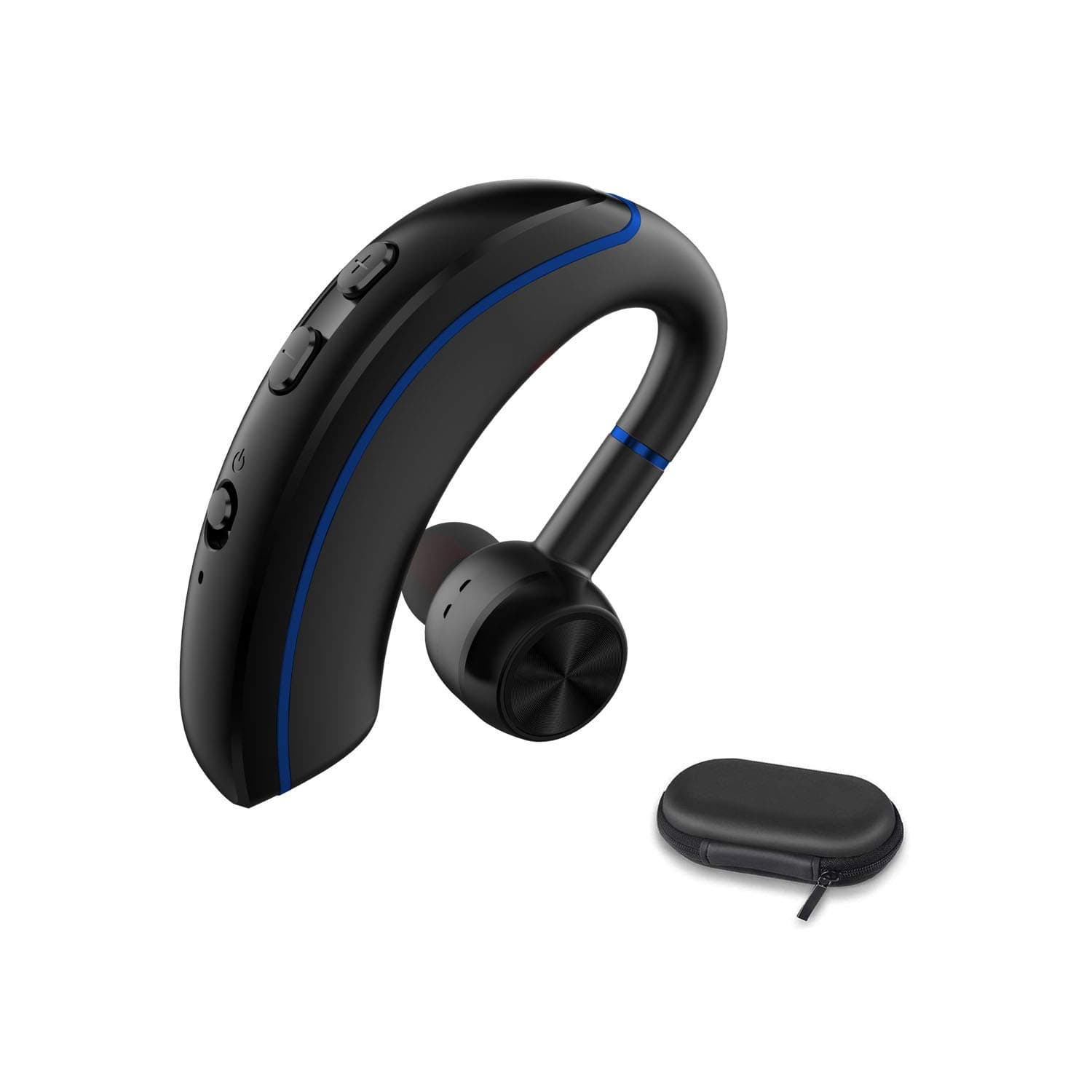 Bluetooth Headset Best Truckers Wireless Business Earpiece with 12 Hours Talktime Mic HandsFree Noise Cancelling Stereo Earphones Compatible Android Cell Phone for Driving/Office/Skype