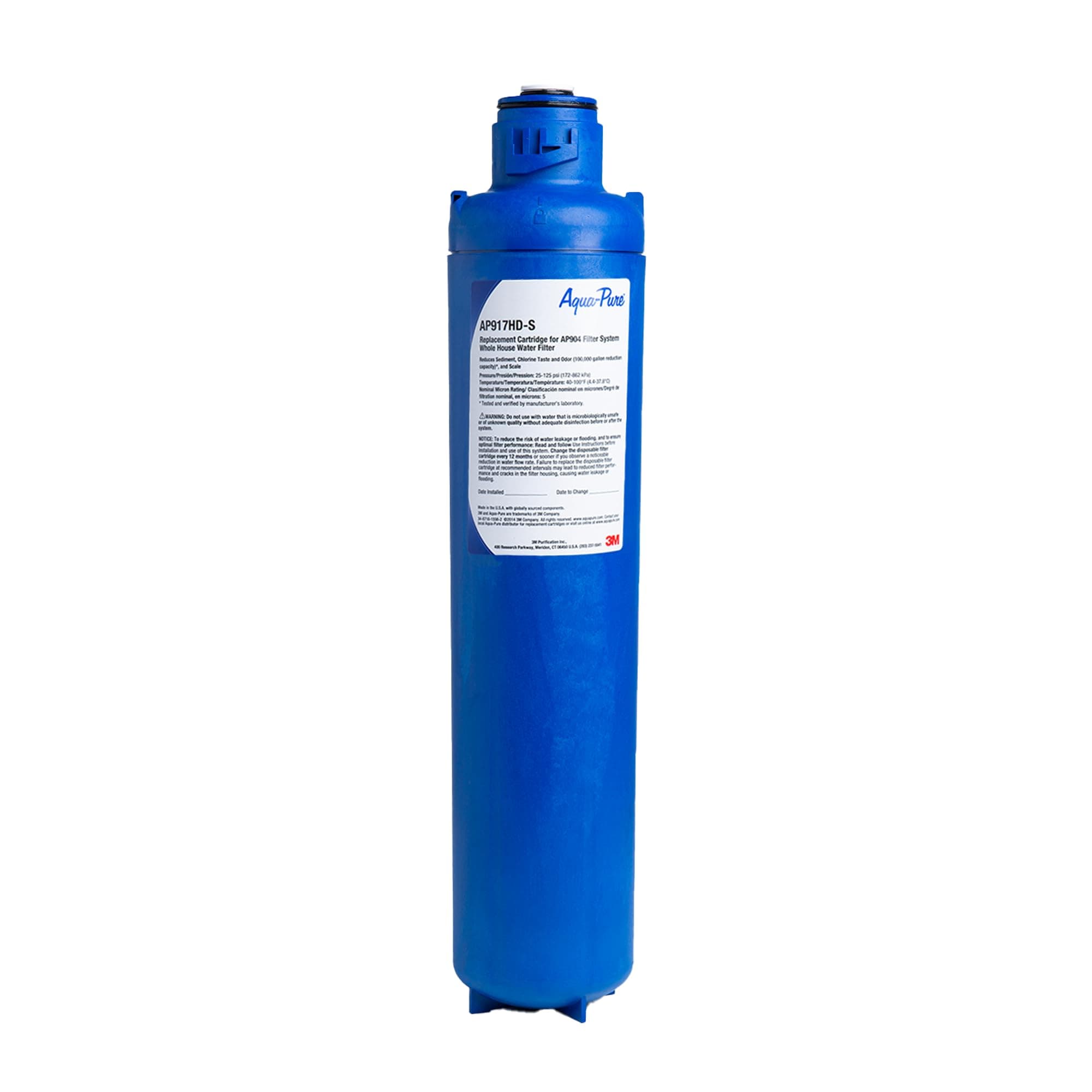 Aqua-Pure 3M Aqua-Pure Whole House Sanitary Quick Change Replacement Water Filter for AP917HD-S, Aqua-Pure System AP904, Reduces Sediment, Chlorine Taste, Odor, and Scale