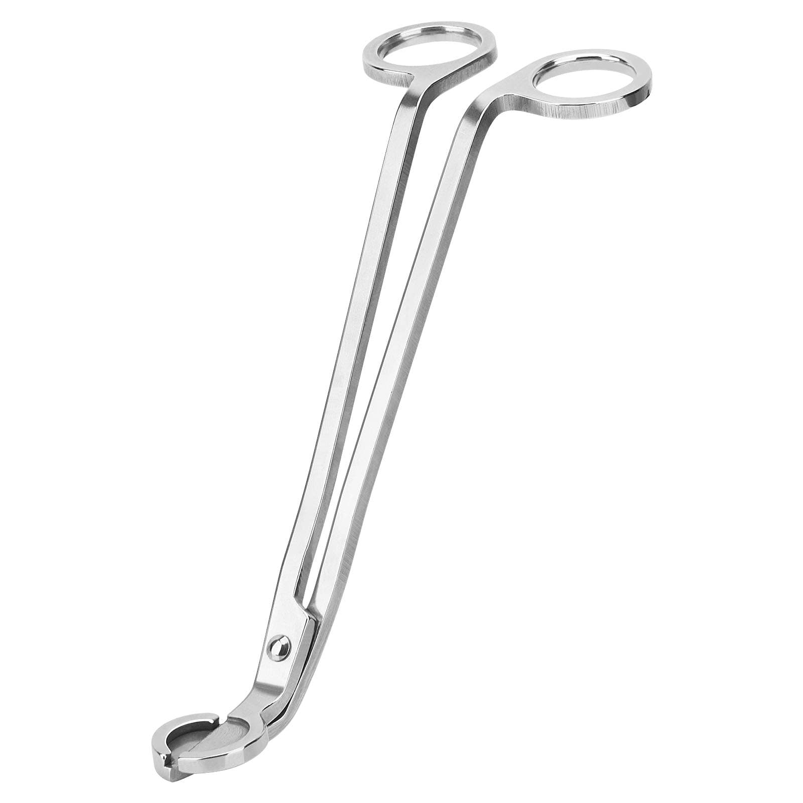 CHEFBEE Candle Wick Trimmer, Polished Stainless Steel Wick Clipper Cutter, Scissors, Reaches Deep Into Candles to Cut Spent Cord, Allow Cleaner Burn and Prevent Soot Buildup