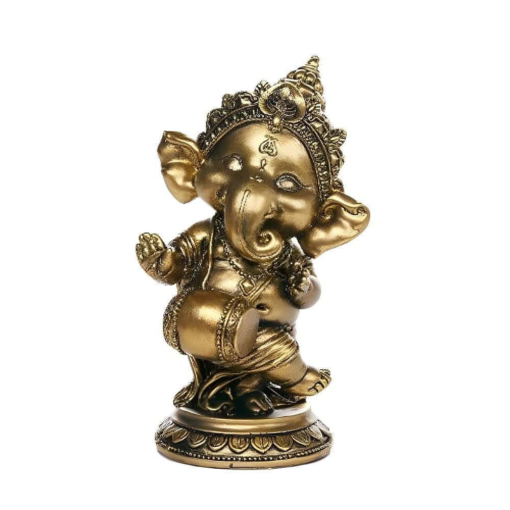 Pacific Giftware Ganesha The Hindu Elephant Deity Dancing Playing Instrument Ganesh Figurine Sculpture 6 Inch H