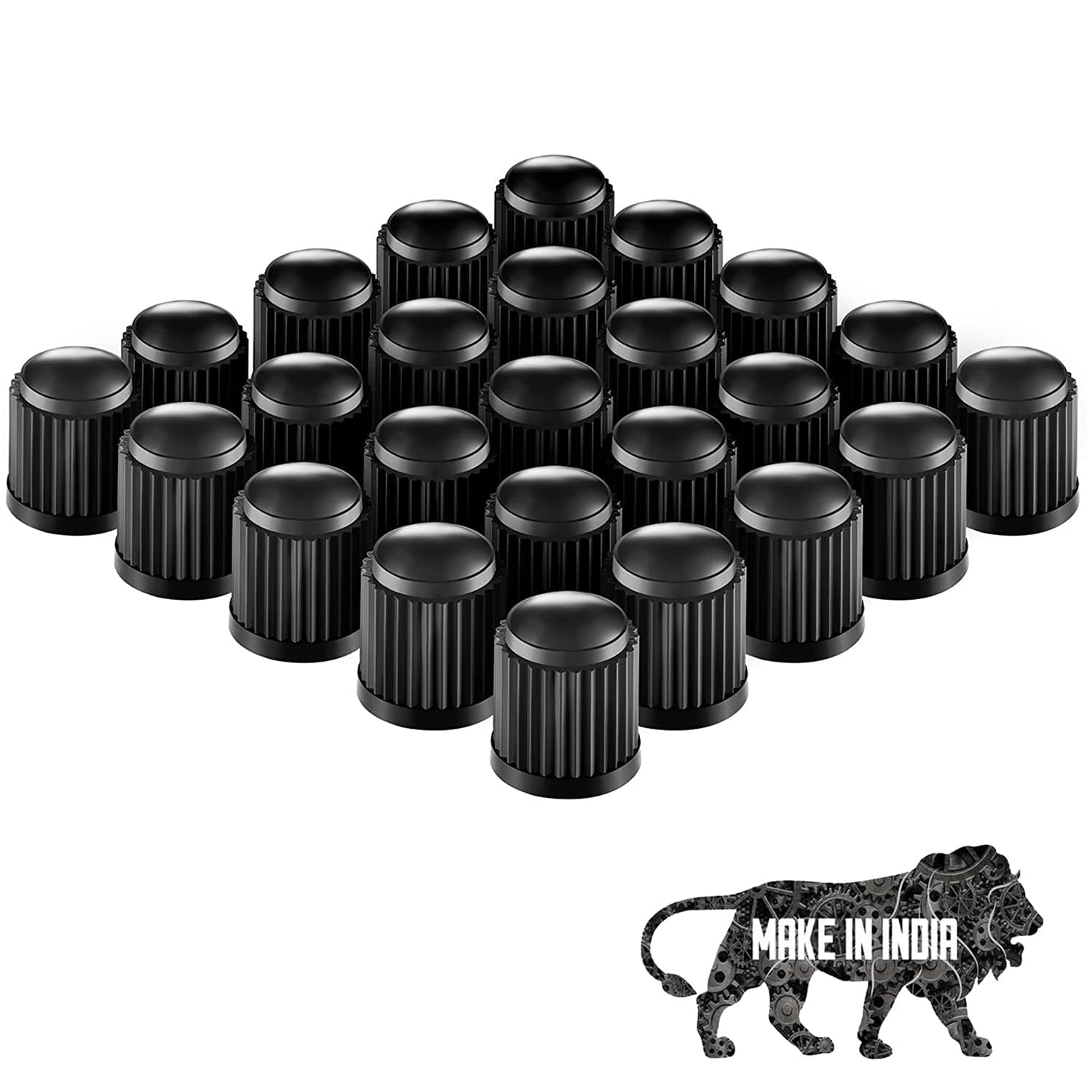 10 Pcs Car Wheel Universal Tire Stem Covers for Cars, SUVs, Bike and Bicycle, Trucks, Motorcycles Heavy-Duty Valve Cap Stem Air Valve Caps (Pack of 10, Black)