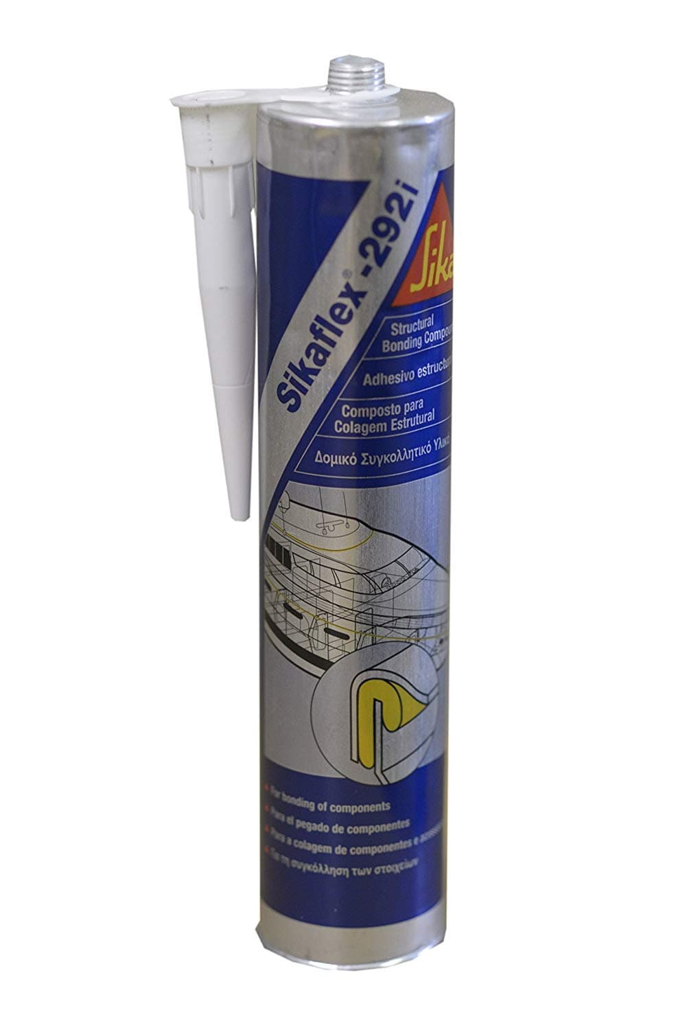 Sikaflex 292i White Marine High Strength Polyurethane Adhesive Cartridges - Case of 12