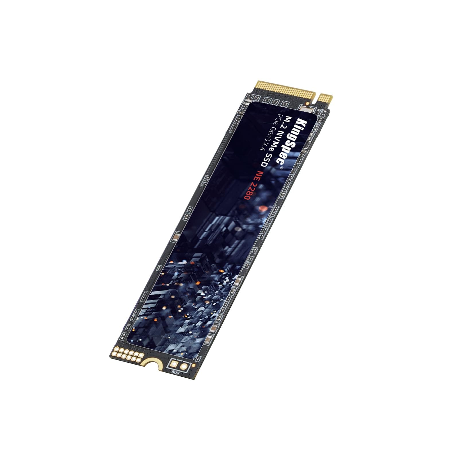KingSpec SSD 1TB, M.2 NVMe Gen3x4 SSD 2280 - Up to 2400MB/s, Internal Solid State Drive with 3D NAND Flash, Compatible with Desktop and Laptop