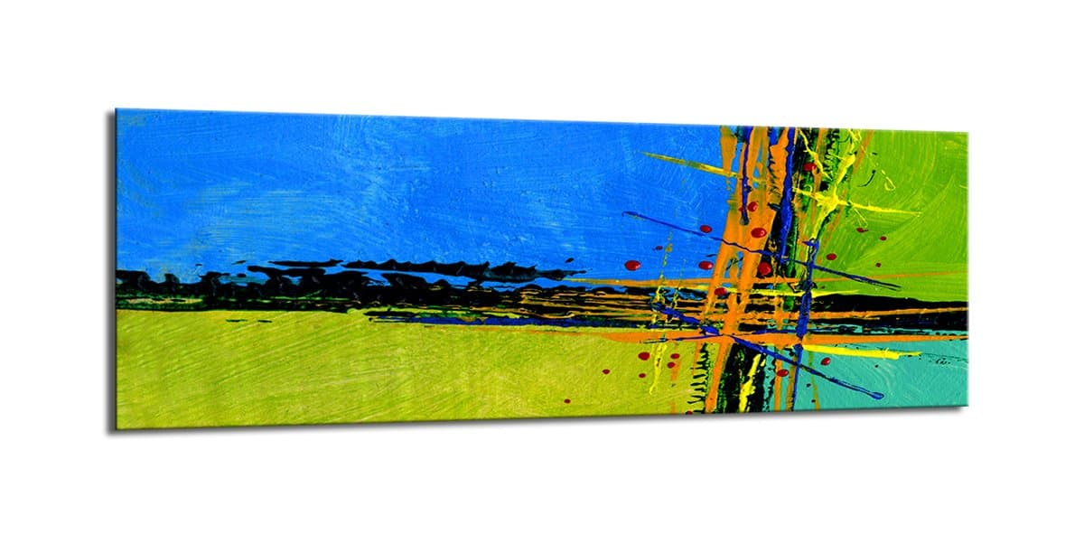 Canvas print 120 x 40 cm Hand Painted Look 5742 SCT German Brand, Bearing – The Picture or is already framed print.