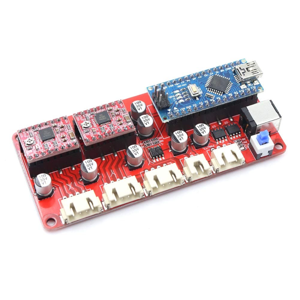 GRBL 2 Axis Laser Engraving Machine Controller Board with Software DIY Laser Engraver Laser Cutter Part Stepper Moter Driver