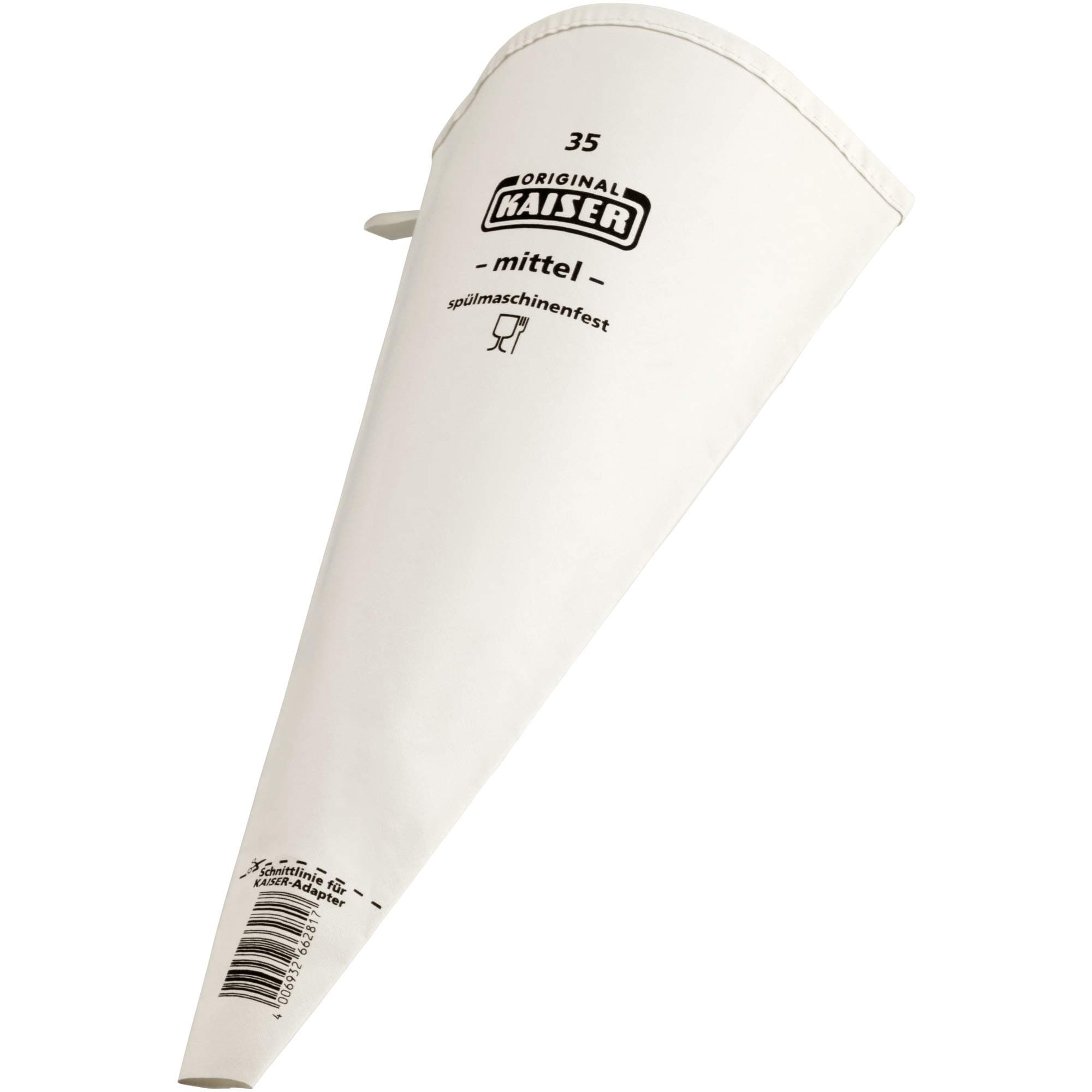 WHF WMF Professional Decoration Centre Piping Bag Very Stable, Heat Resistant Cotton Reusable Extra Smooth Inner Coating, 35 cm,White