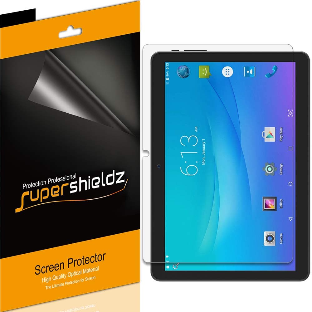 MPP (3 Pack) for Onn 10.1 inch Tablet Screen Protector, High Definition Clear Shield (PET)