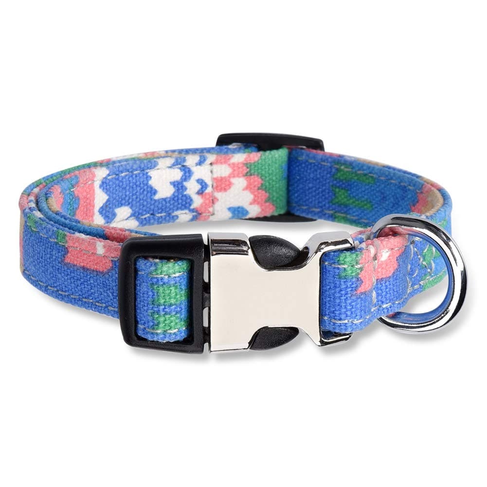 Anyifan Personalized Dog Collar Adjustable Dog Collar Metal Buckle Custom Pet Collar Boy and Girl Dog Phone Number Adjustable