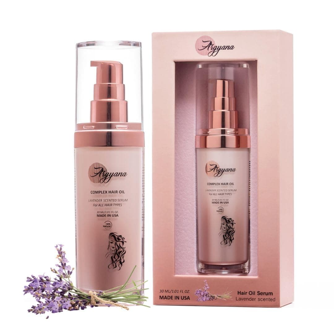 Hair Oil Serum Lavender Scented (30 ml) | Recommended for Wavy Hair after showering/for women.