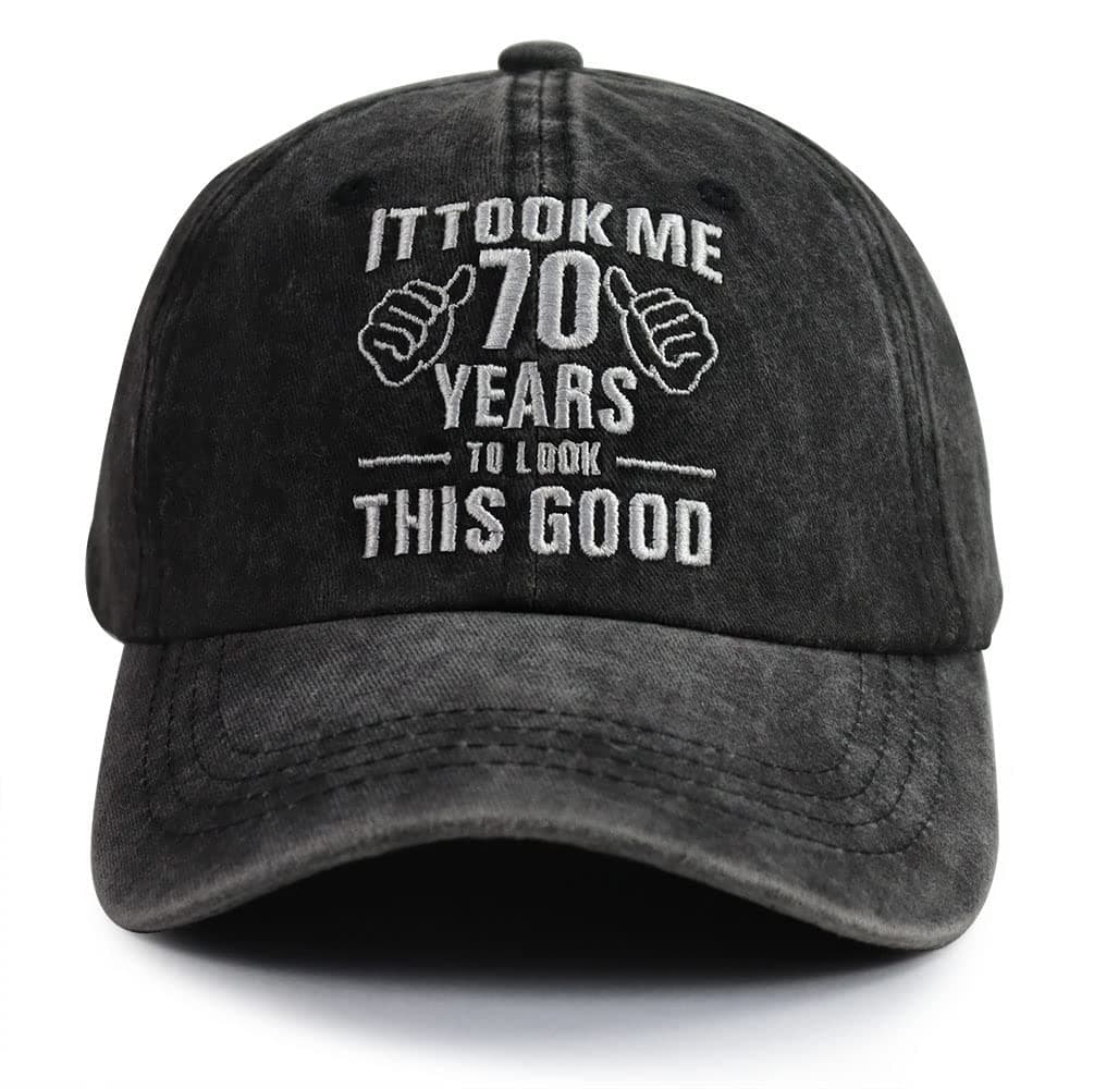 Gsspvii It Took Me 70 Years to Look This Good Hat for Women Men, Funny Adjustable Embroidery 70th Birthday Baseball Cap