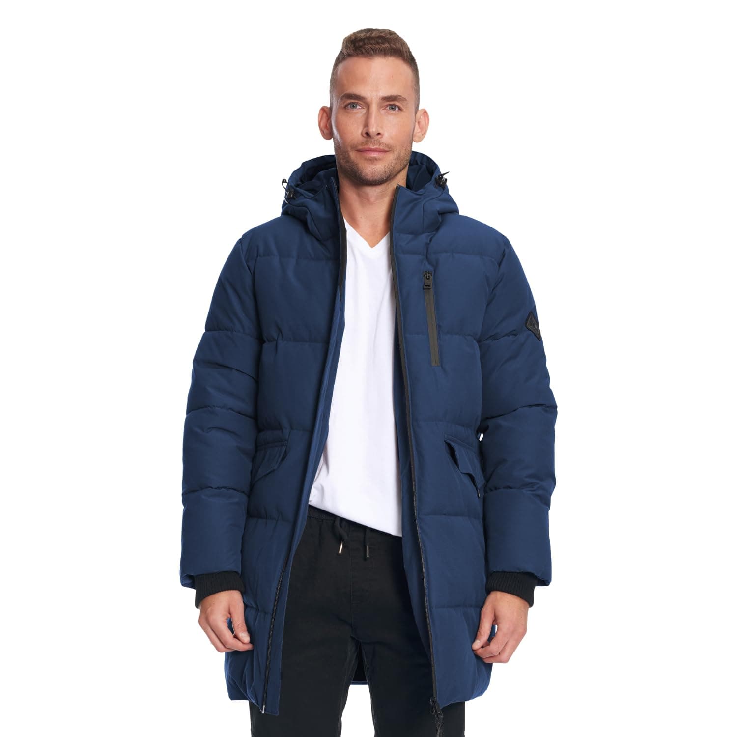 Jasper Men’s Vegan Down Winter Coat – Warm Insulated Puffer Coat with Hood For Men