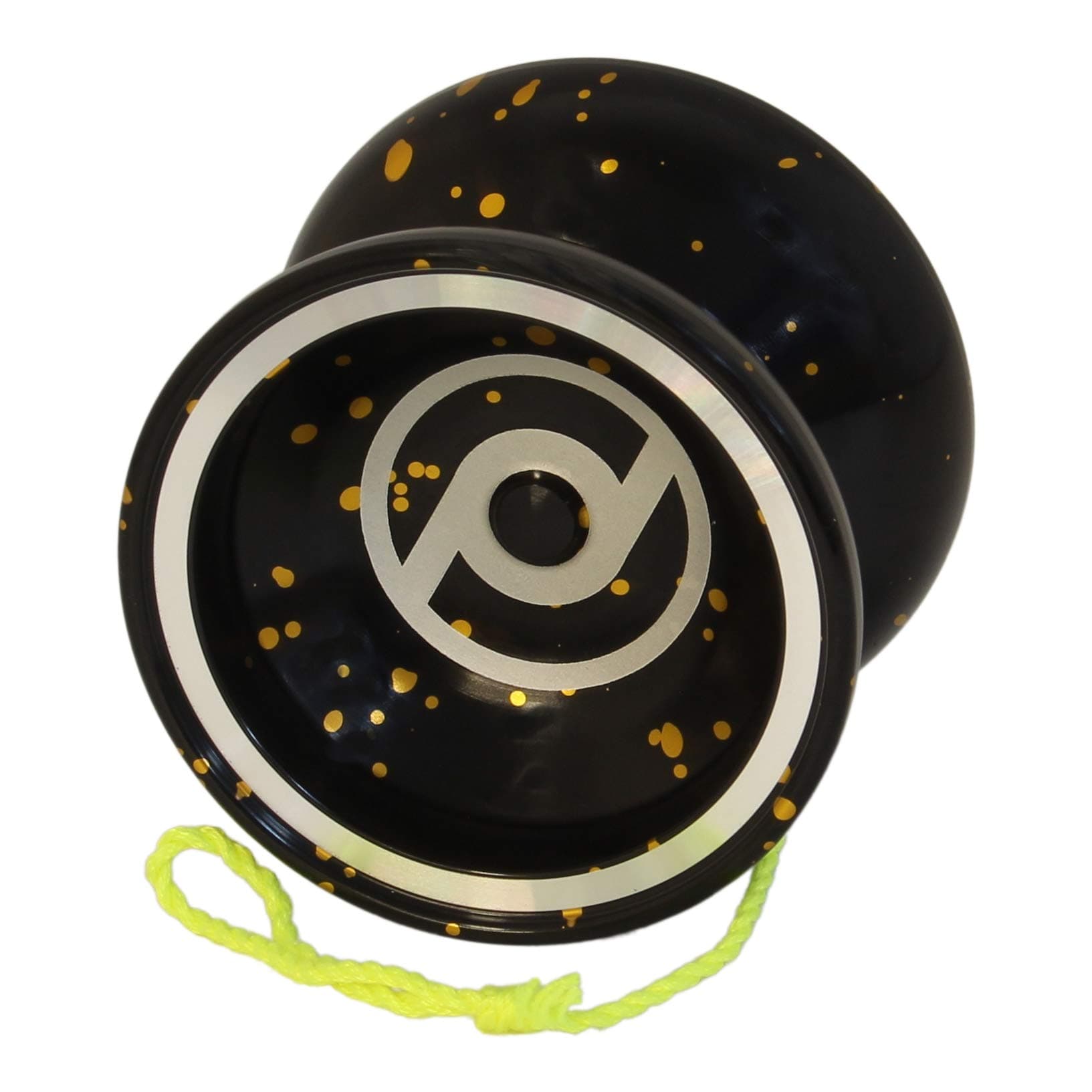 Whiplash Professional Responsive Trick Yoyo with Ball Bearing Axle and Extra String (Black)