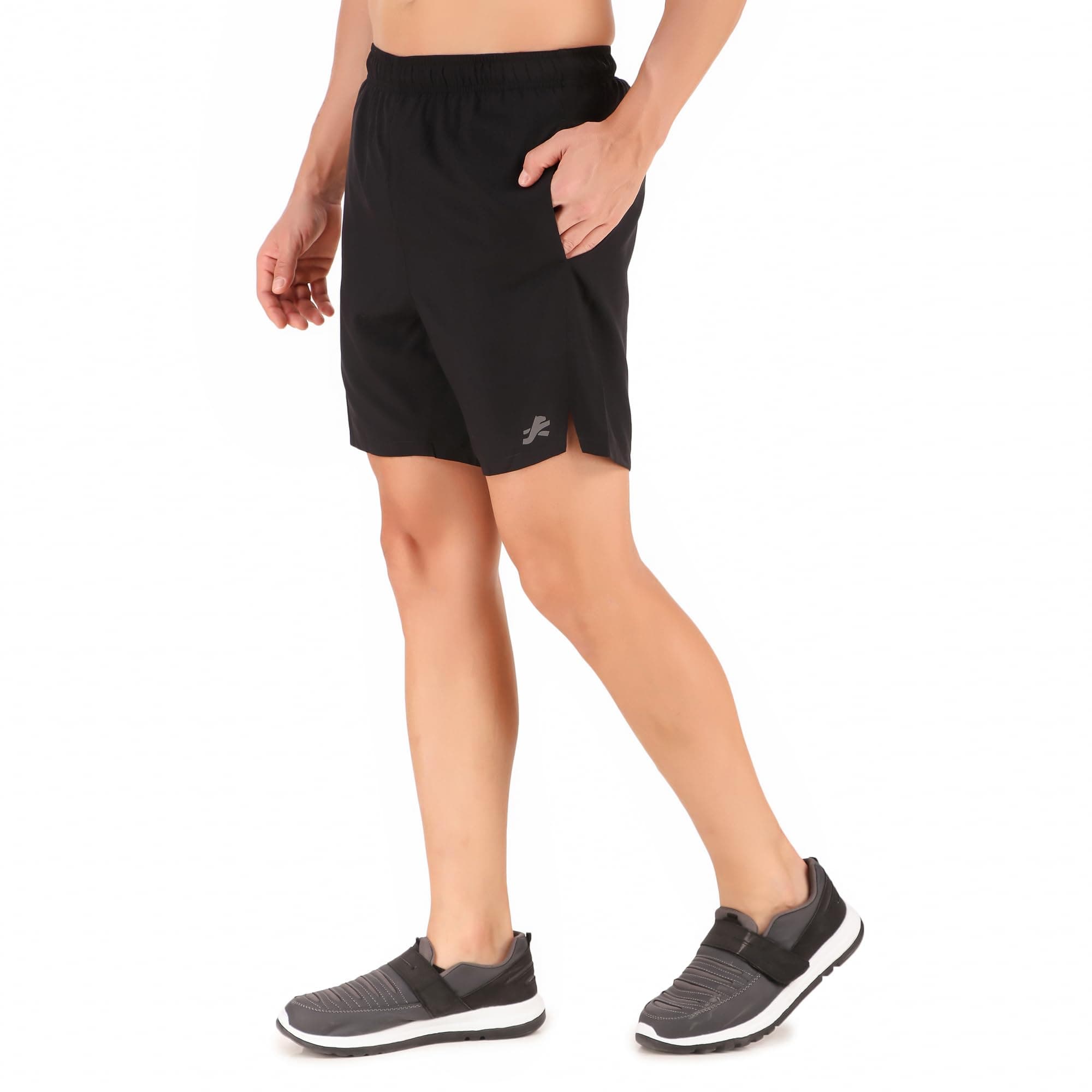 Redesign Men's Sports Shorts for Gym, Running, Badminton, Tennis, Basketball, Training, Football, Cyling (Black) (XL, Black)