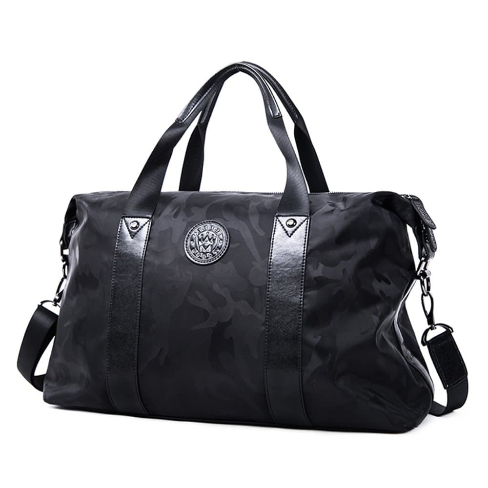 Water Resistant Travel Tote Duffel Bag Shoulder Carry on Bag Weekender Overnight Bag (Camouflage)