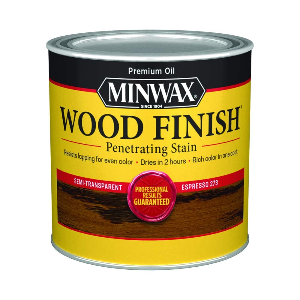 227634444 Wood Finish Penetrating Interior Wood Stain, 1/2 pint, Espresso