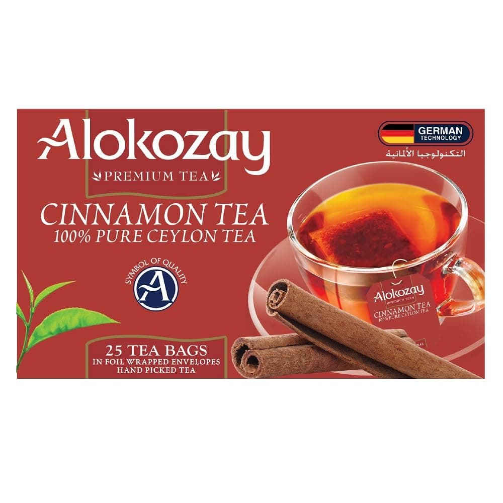 Alokozay Premium Tea Cinnamon Tea 25 Tea Bags, 50g