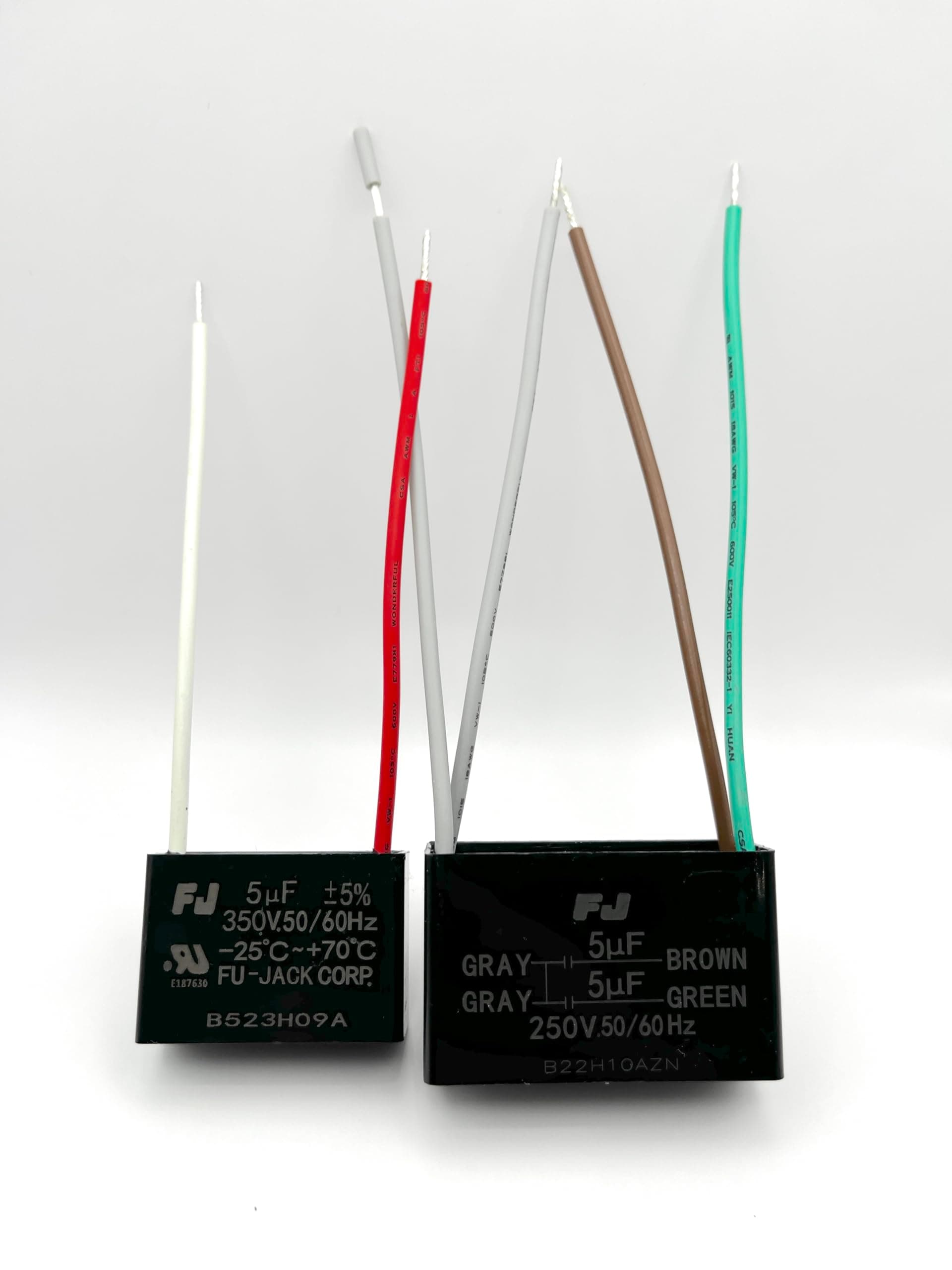 Casablanca Capacitor Set 6406204000 Hunter Ceiling Fan Capacitor 5uf/350v and 5uf+5uf