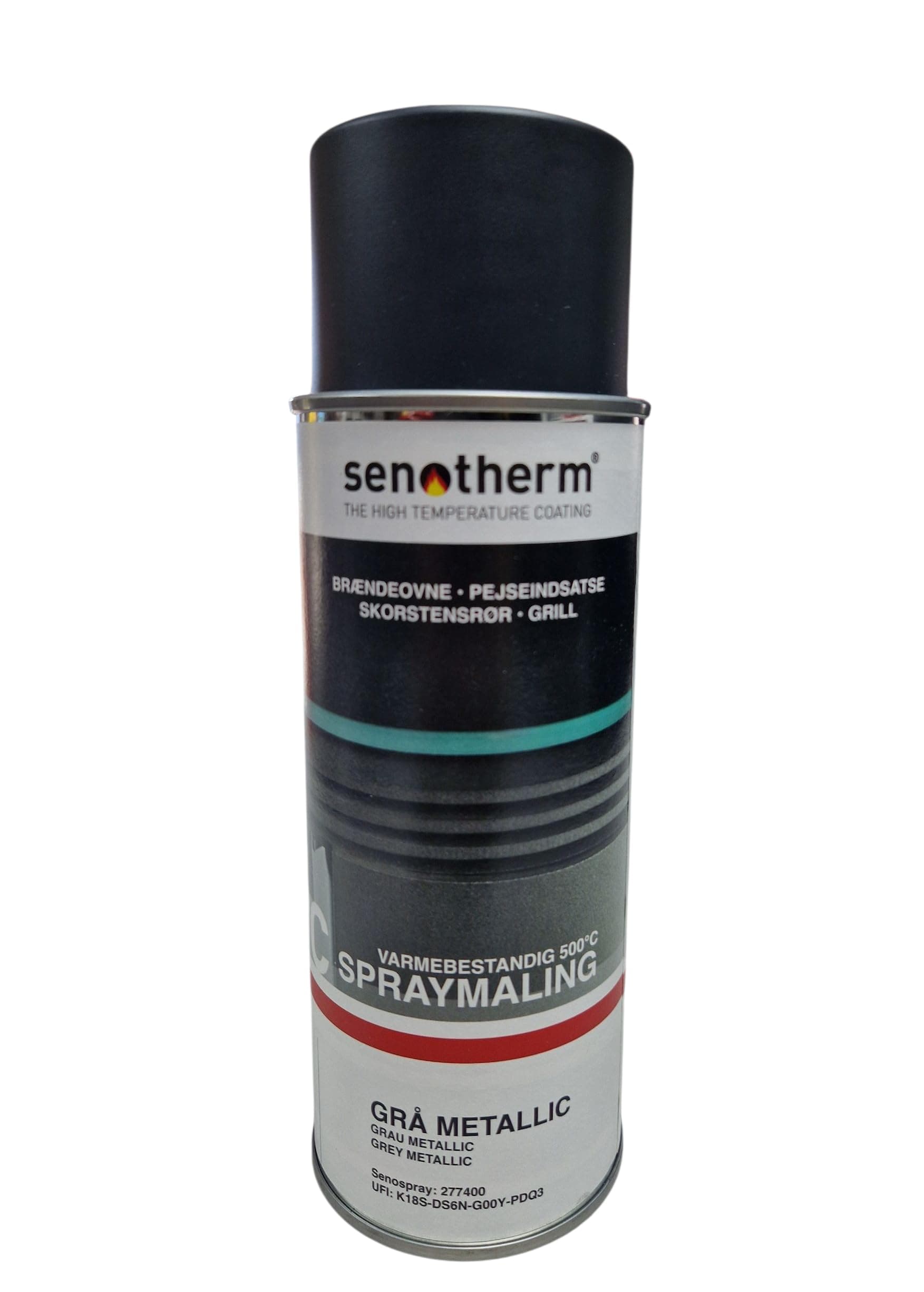 Stove Oven Spray Paint 400 ml Metallic, grey