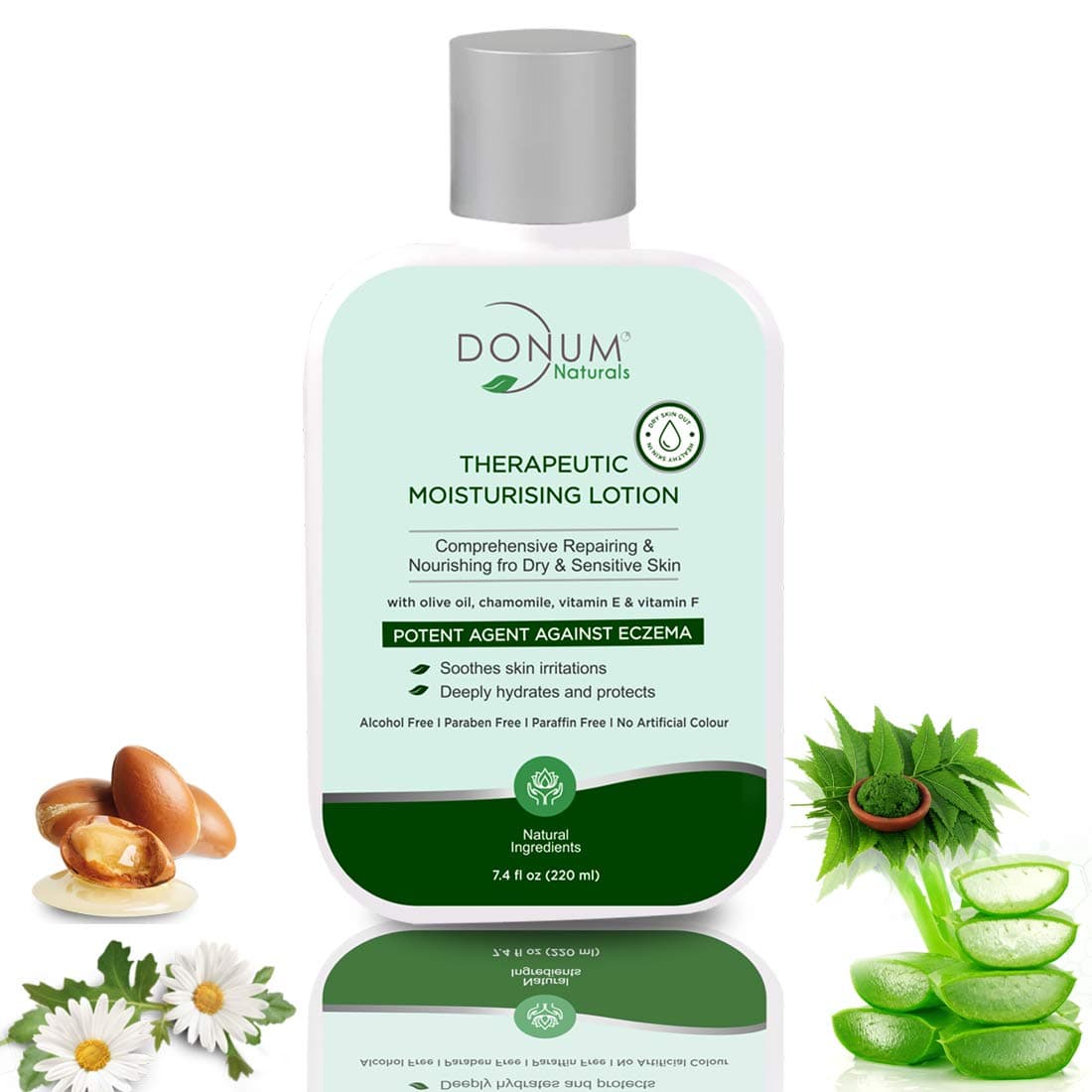 Donum Moisturizing Ultra Hydrating Body Lotion with Essential Oils and Skin Nutrients for Repairing Dry Damaged Uneven Skin