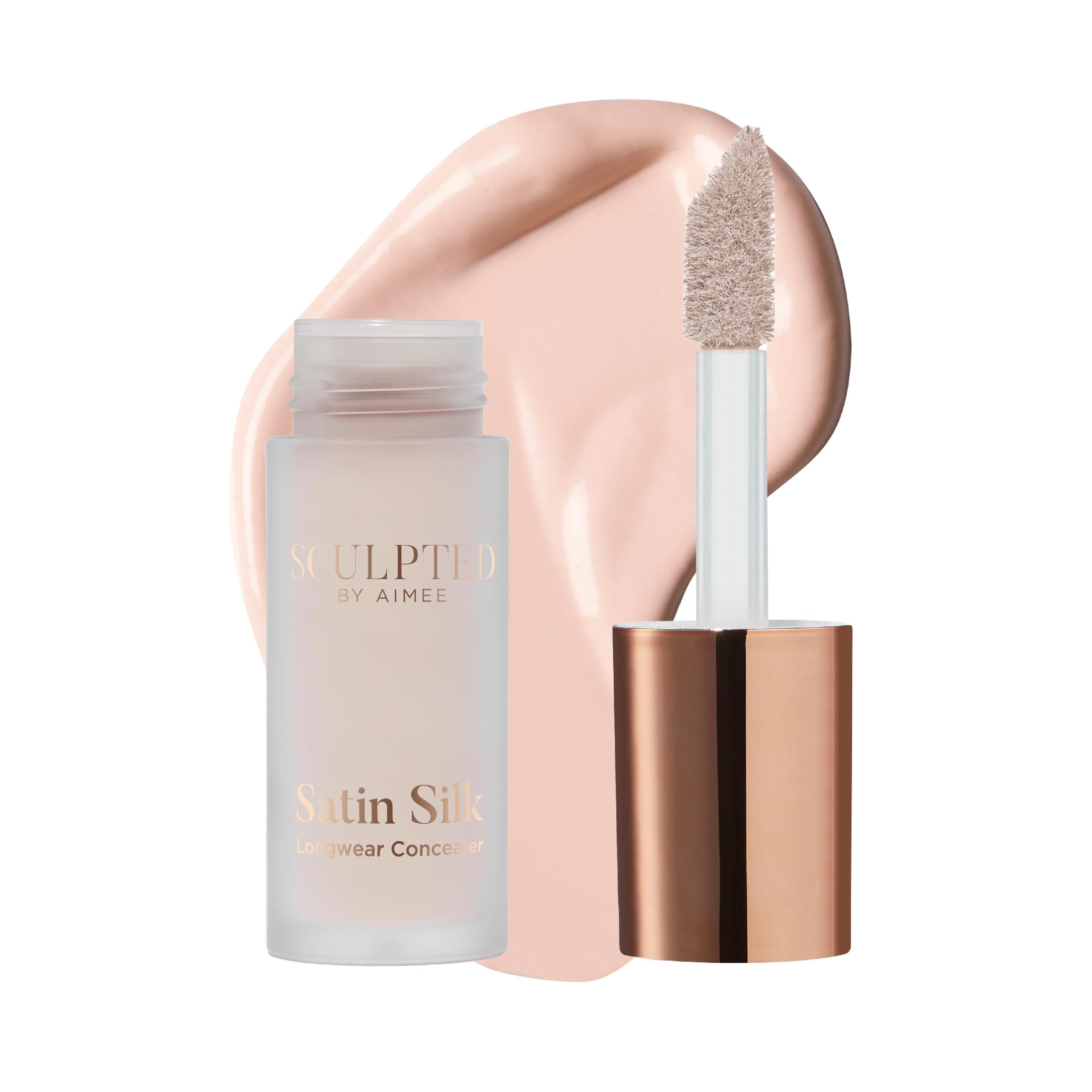 Satin Silk Longwear Concealer - Lightweight, Hydrating & Long-Lasting Concealer from Sculpted by Aimee for Dark Circles, Blemishes and Pigmentation (Ivory 2.0)