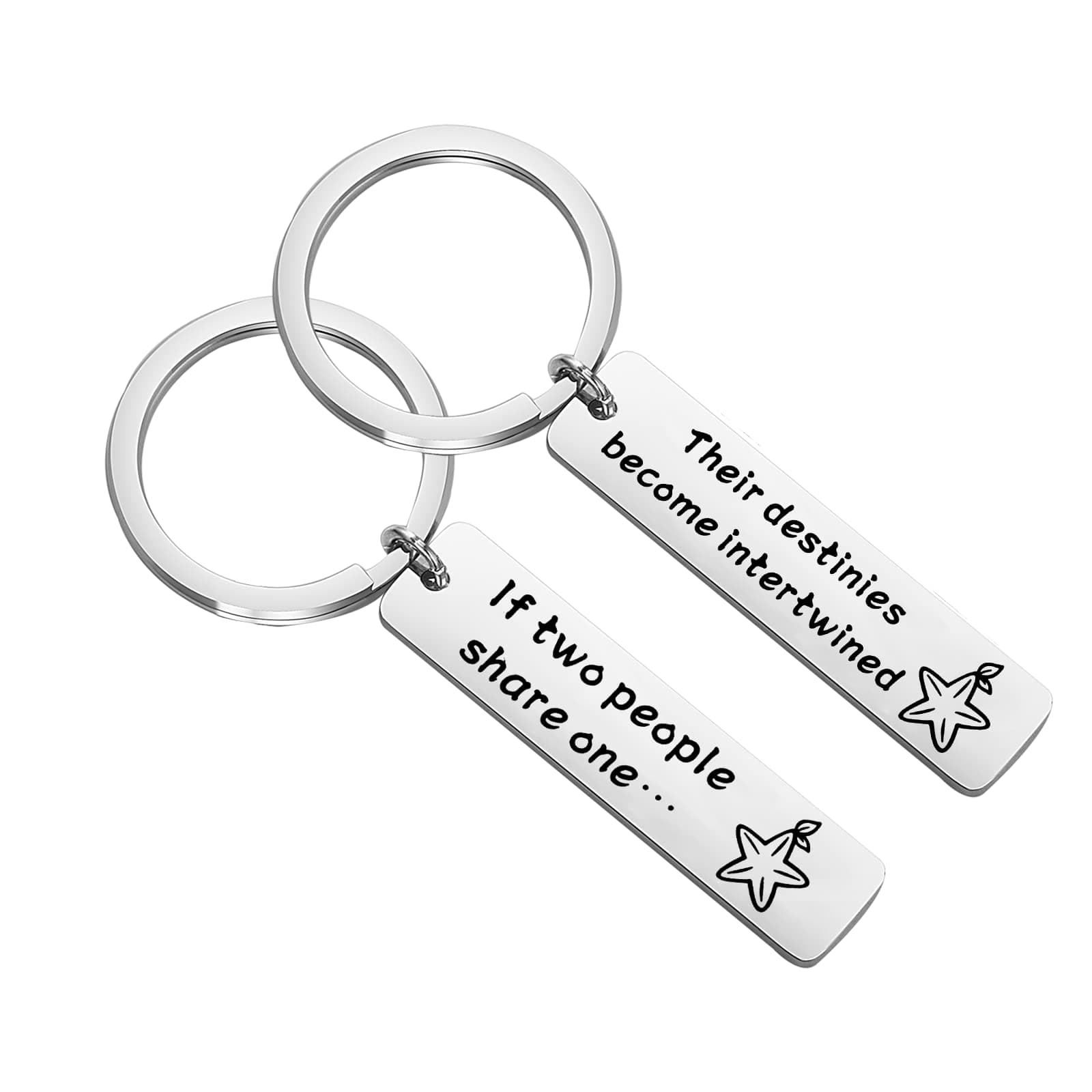 Paopu Charm Video Game Inspired Gift Couple Keychain Set for Gamer Video Game Jewelry