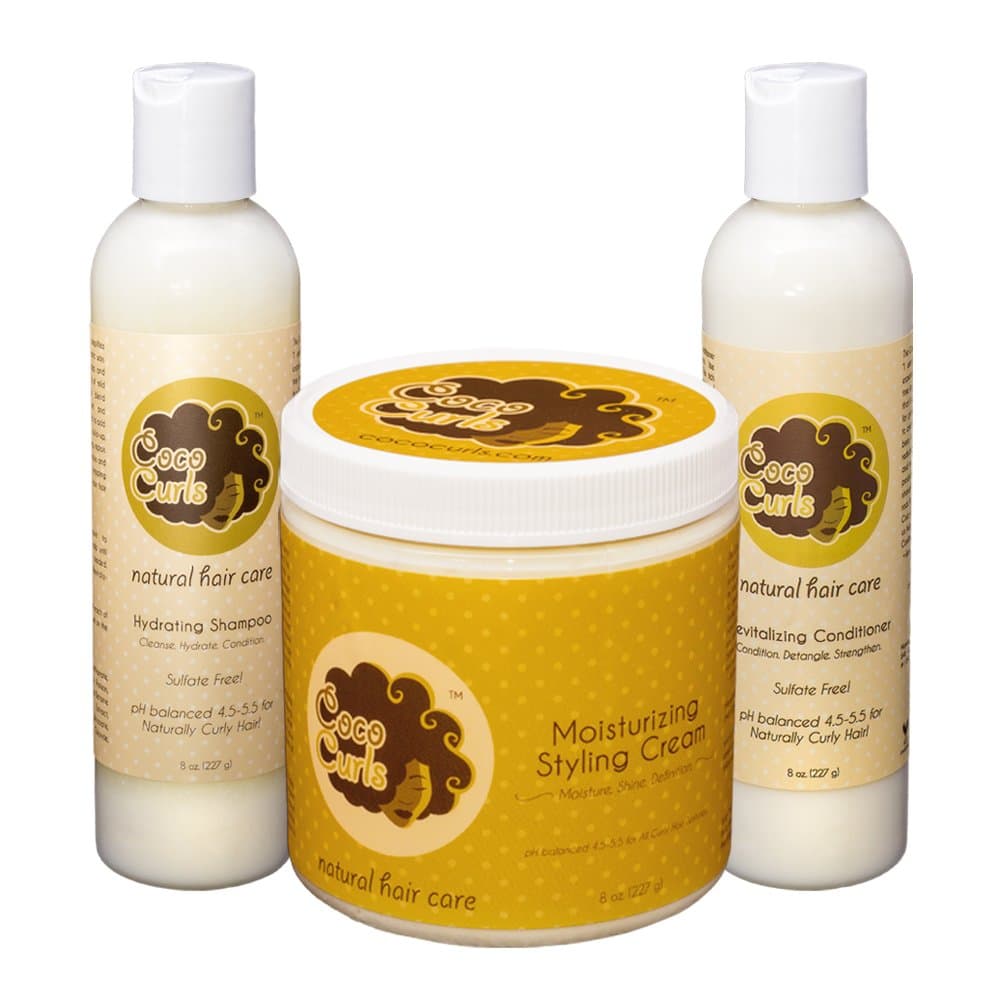 Coco Curls Moisturizing Hair Product Gift Set (8oz)