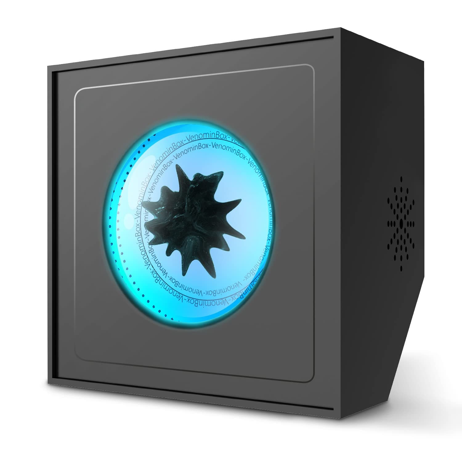 VenomInBox Ferrofluid Visualizer Lamp, Sound Sensitive Magnetic Liquid Table Lamp, Decorative Light For Table Bedroom Bedside Office Study, High-tech Science Birthday Halloween Christmas Gifts (Black)