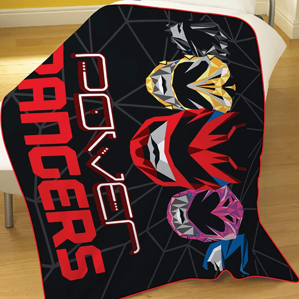 Power Rangers Movie Fleece Blanket, Polyester, Multicolour, Full