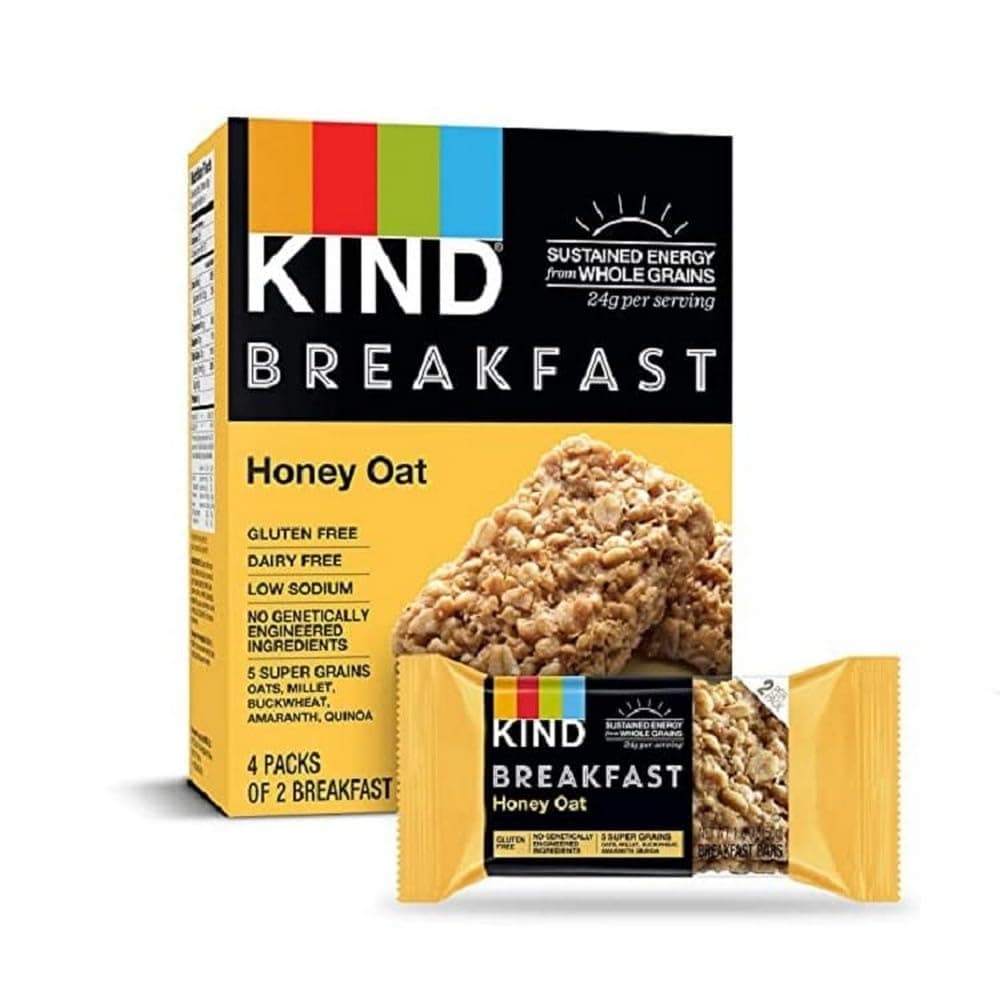 Kind Honey Oat Nutritional Snack Breakfast Bar, 1.8oz 4 Count, 7.1 oz