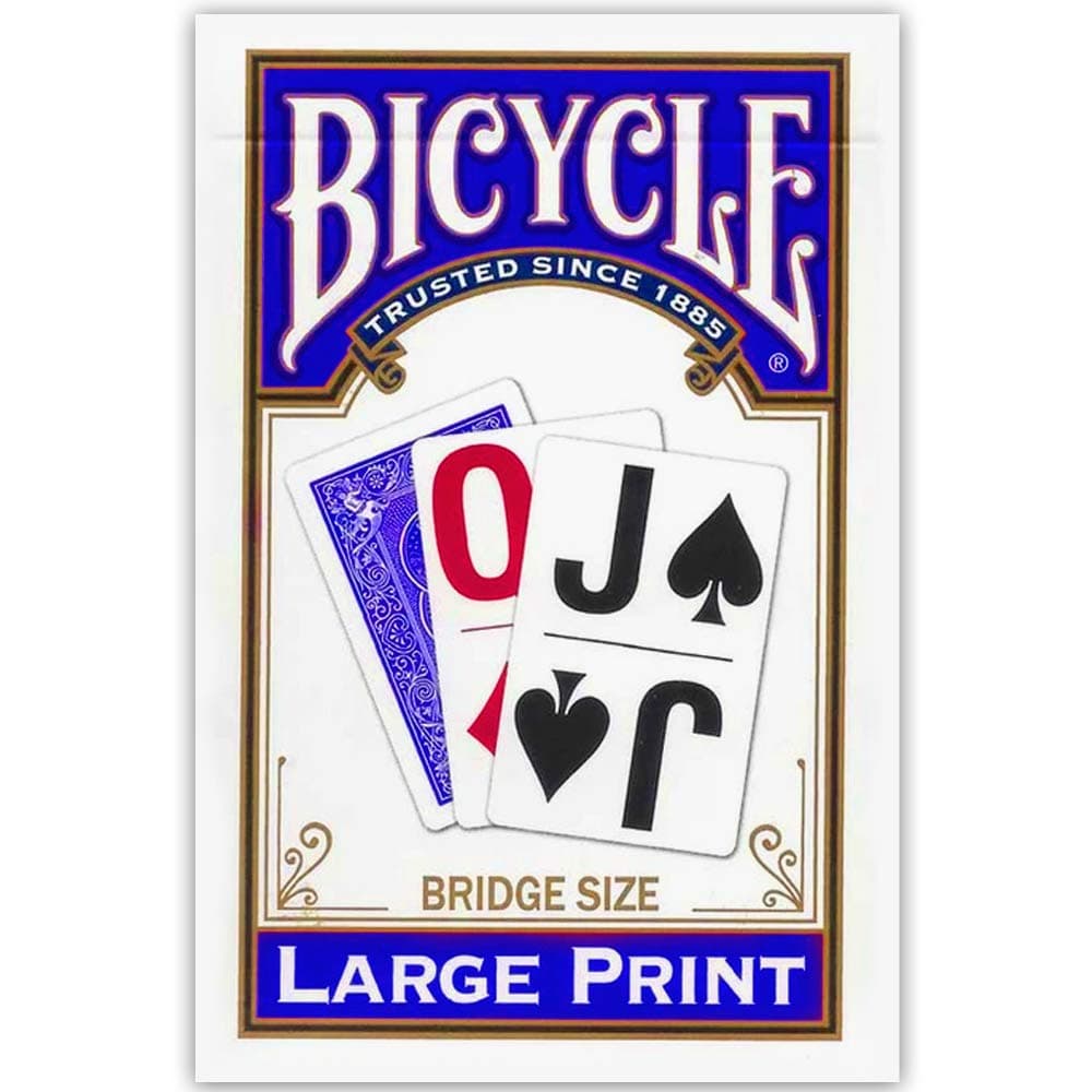 Bicycle Large Print Playing Cards (Color May Vary)