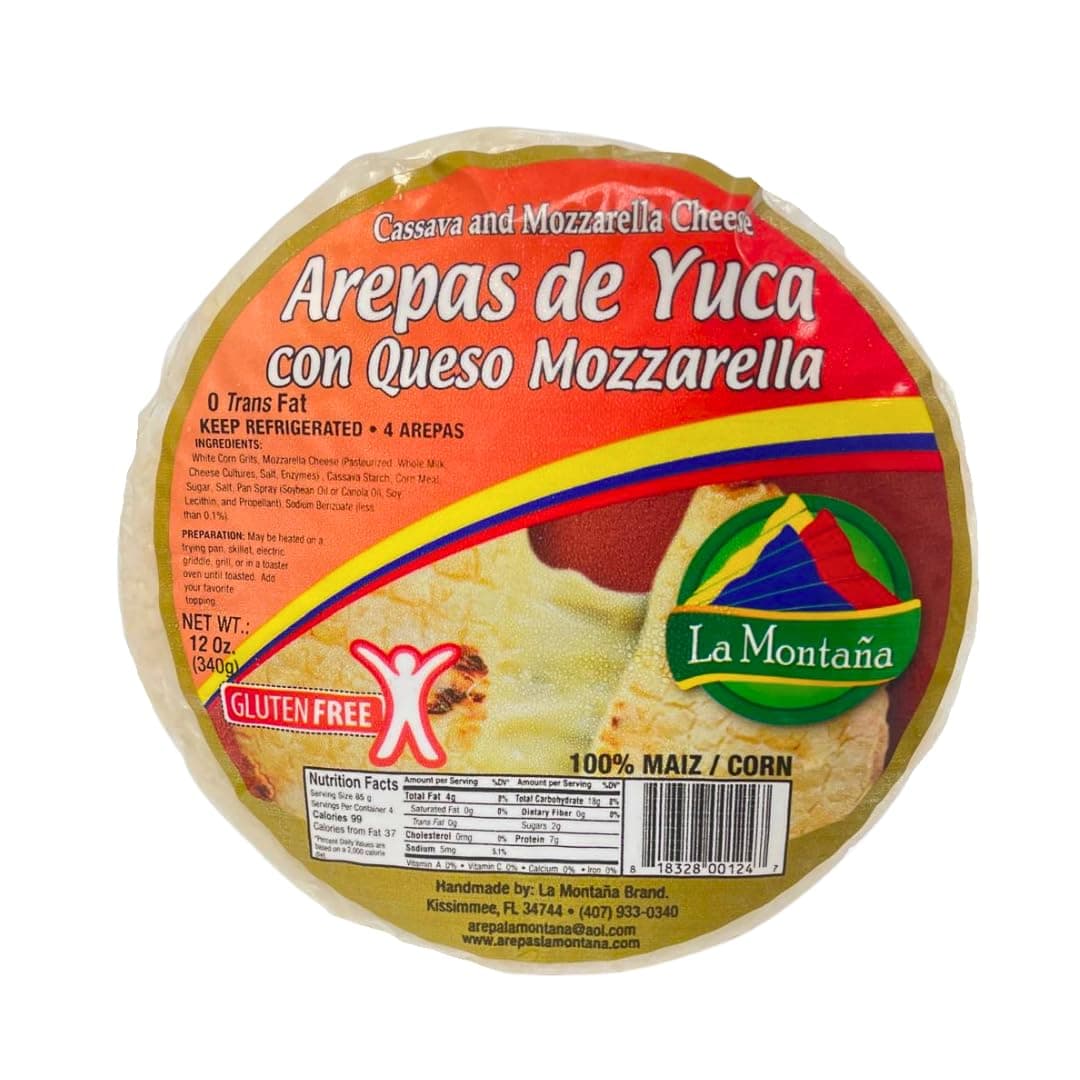 Arepas Colombianas (Arepa de Yuca/White Corn, Cassava and Mozzarella Cheese)