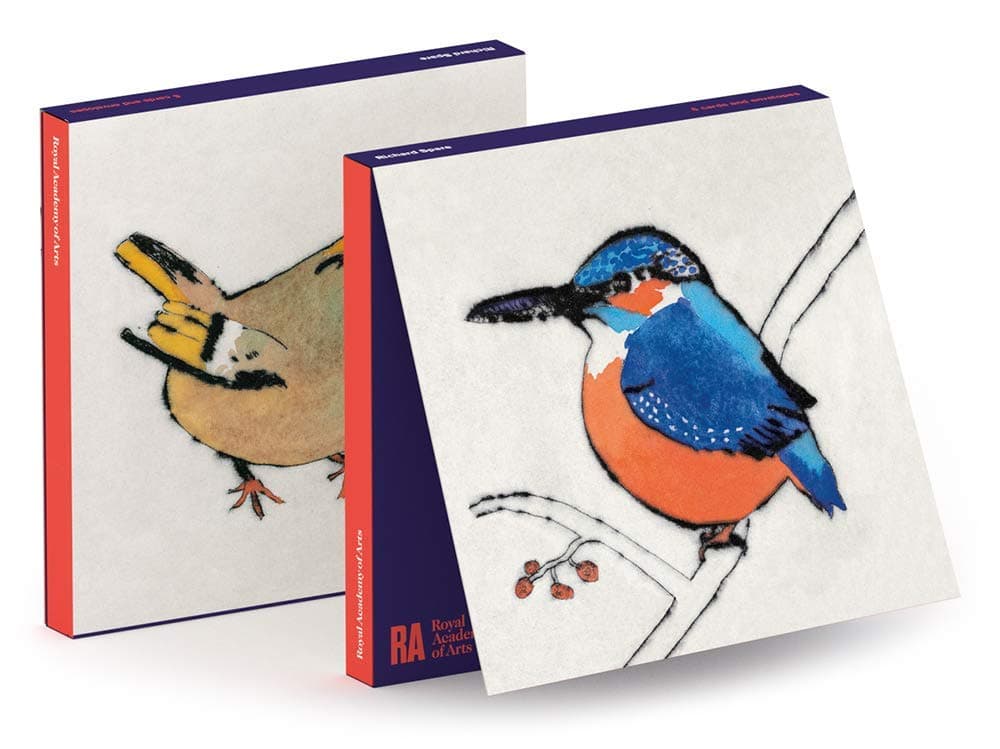 Royal Academy Richard Spare Kingfisher and Goldcrest Set of 6 Art Greeting Cards (15 x 15 cm)