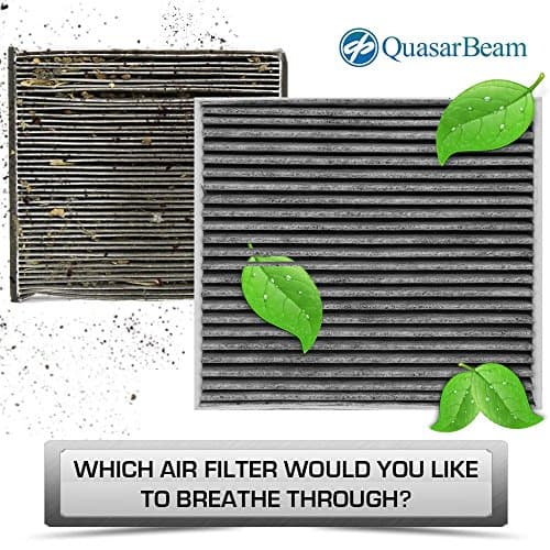 QB C20030R/C20031C Cabin Air Filter Guard for Toyota, Dodge, Pontiac Models (CARBON)