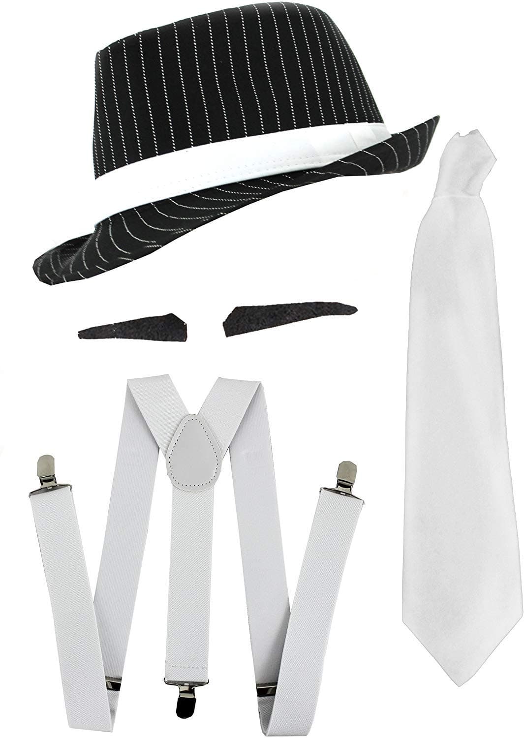 – 1920s Mob Gangster Fancy Dress Accessory Set + Spiv
