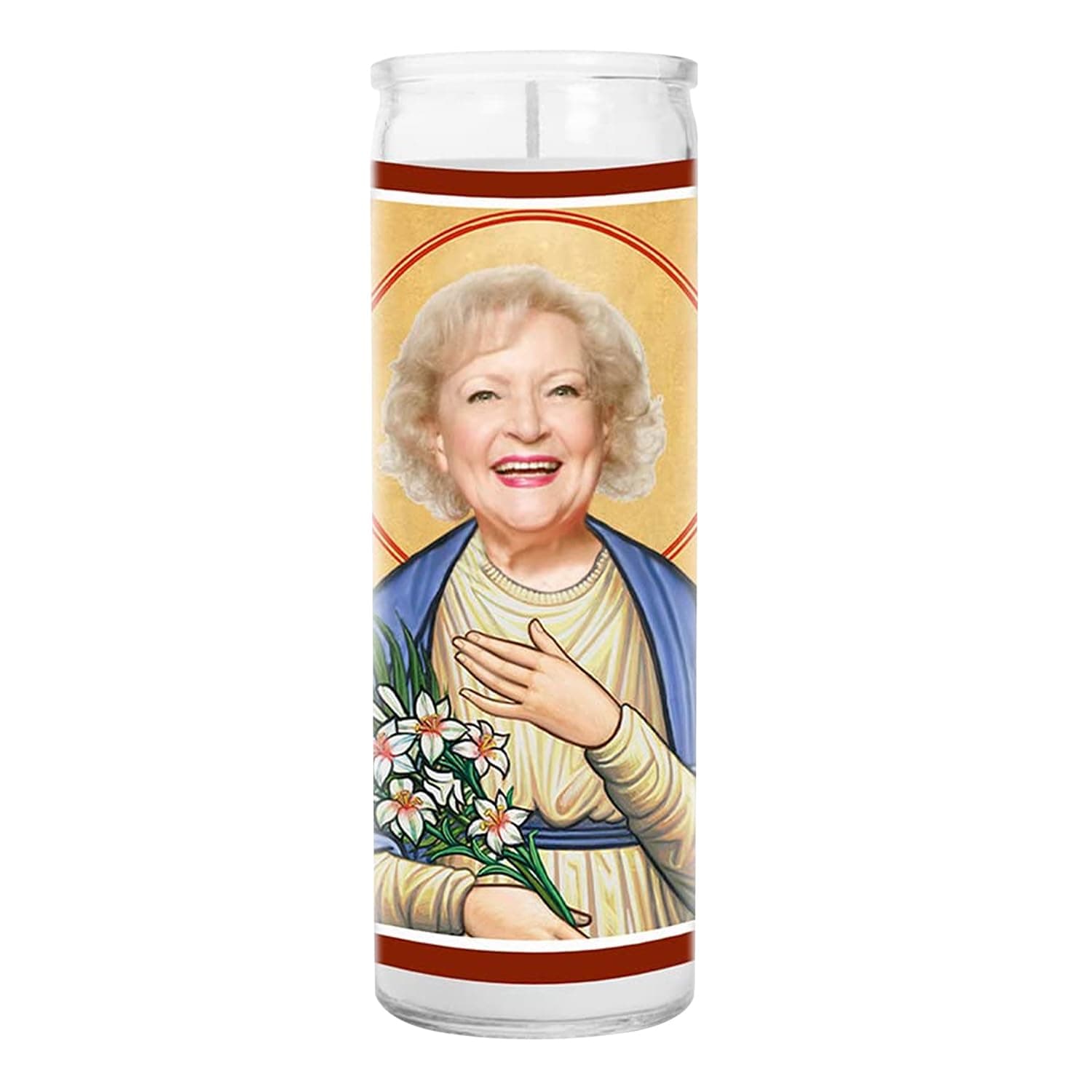 Betty Celebrity Prayer Candle - Saint Candle - Handmade in USA - RIP Novelty Gift