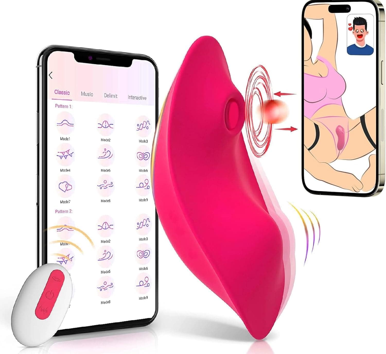 2024 Rechargeable 10 Modes Powerful Tongue Suction Toy for Women Couples Waterproof Silent Powerful Handheld Electric Bullet Vibrating Silicone Massage Ball for Personal Body Relaxation 3G9