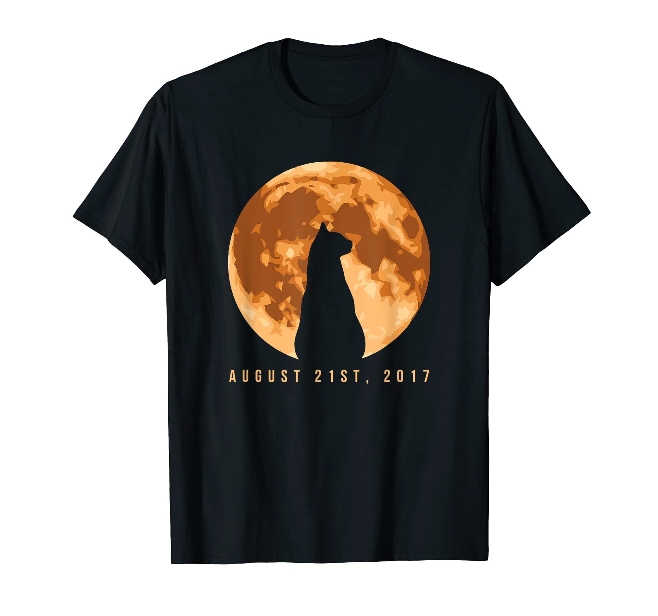 Cat Total Solar Eclipse T Shirt August 21st 2017 Gift Shirt T-Shirt