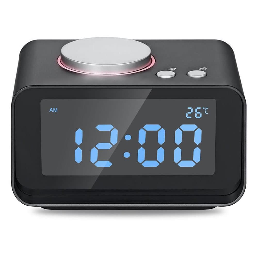 Alarm Clock Radio, AKASO Digital Alarm Clock (K1-Black)