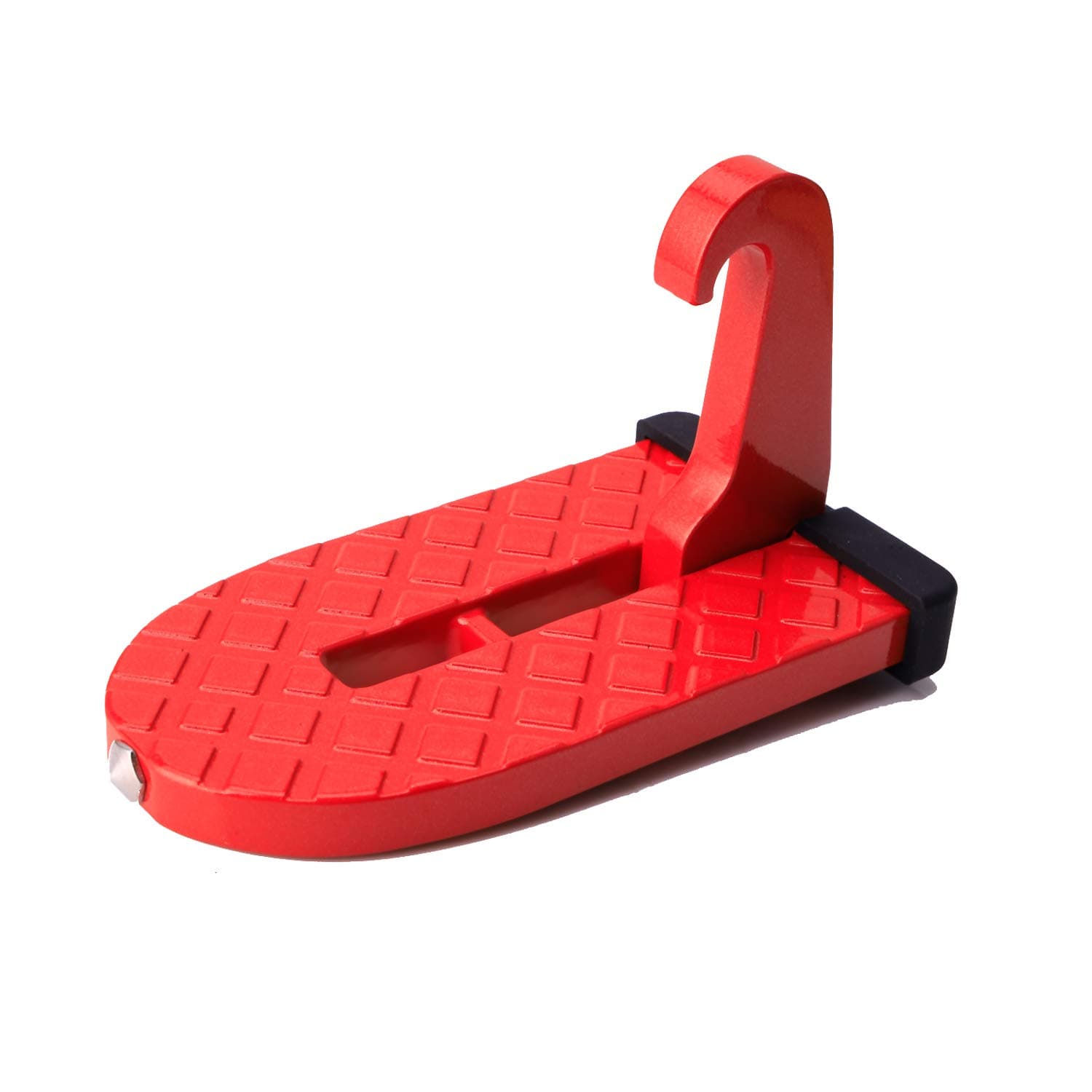 KTPYRP Vehicle Doorstep Folding Ladder Foot Rest with Safety Hammer Head for Easy Access to Car Rooftop & Roof-Rack, Car Door Step for Jeep, SUV & RV