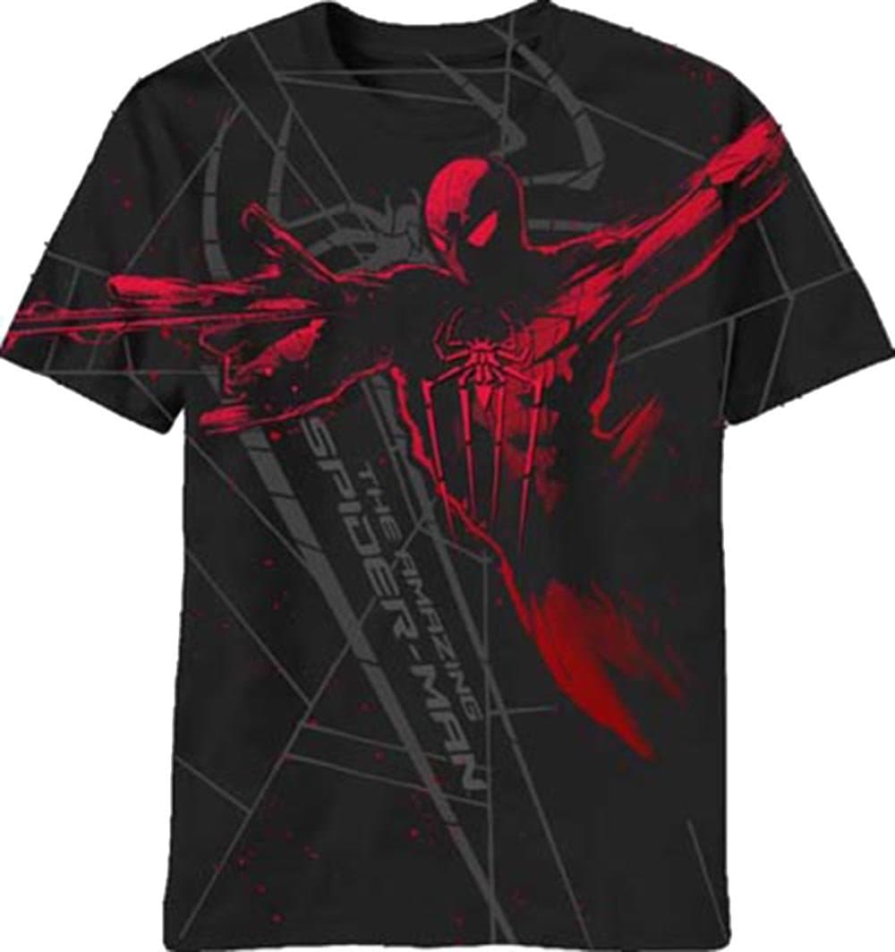Marvel Men's Amazing Spiderman Red Webbings T-Shirt
