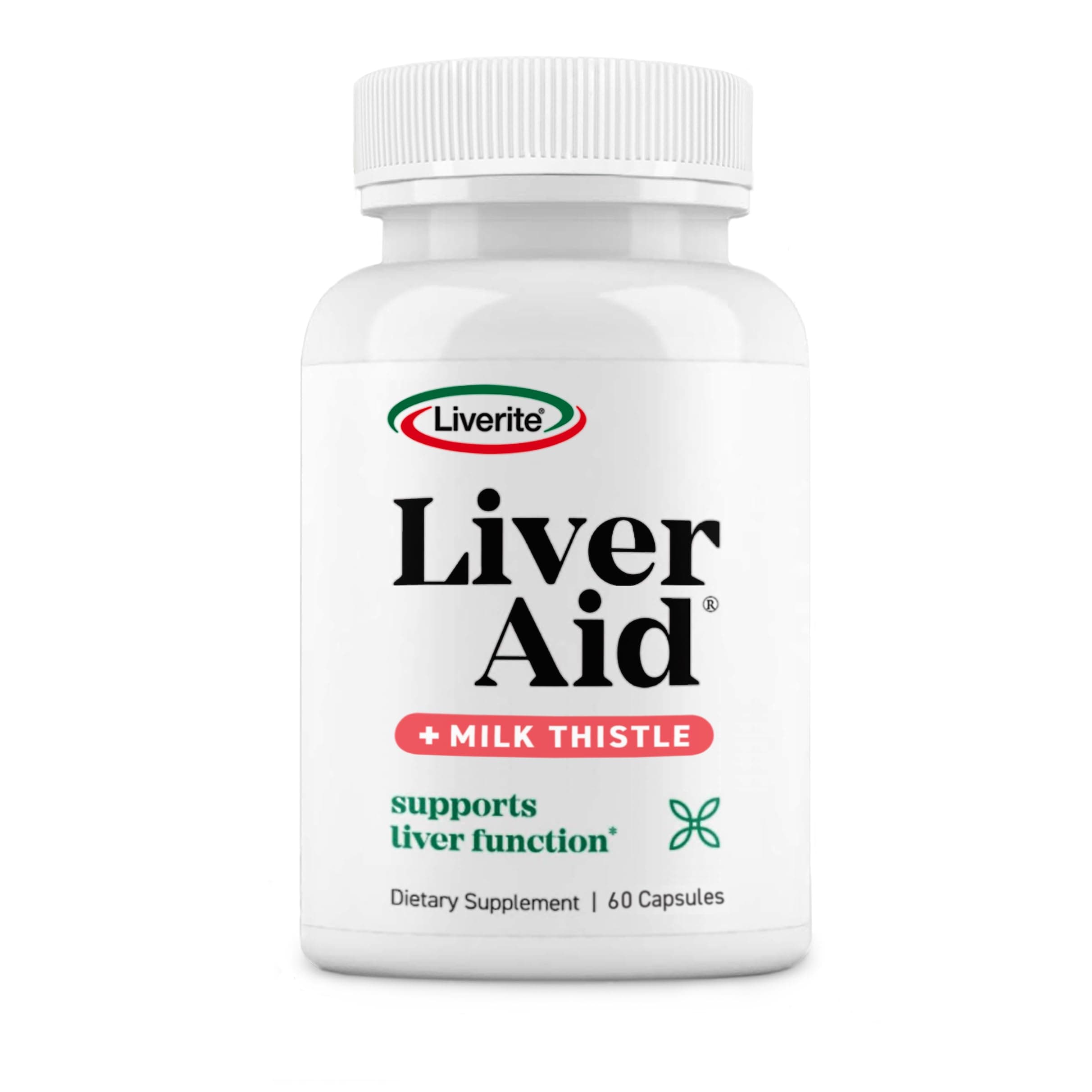 Liver Aid with Milk Thistle 60 Capsules, Supports Healthy Liver Function, Cleansing, Energy & Daily Wellness