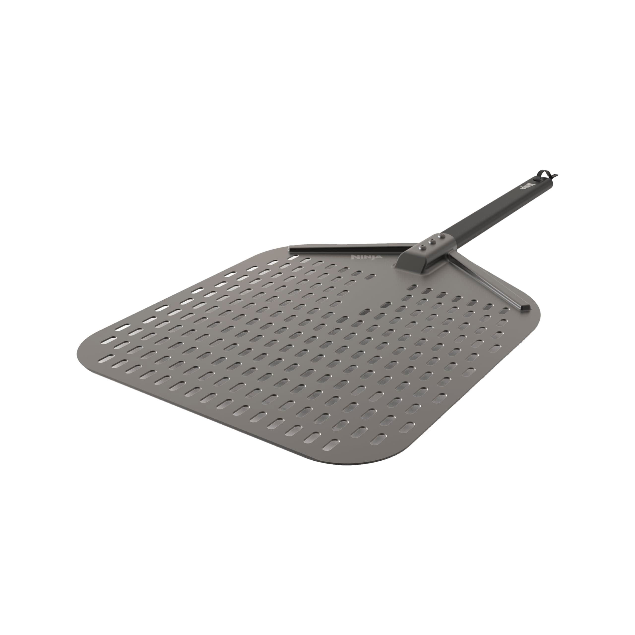 Ninja Woodfire Pizza Peel for Outdoor Oven, Lightweight Perforated Pizza Peel, Rust-Resistant Pizza Paddle for 12" Pizzas, Black, XSKPZPLUK