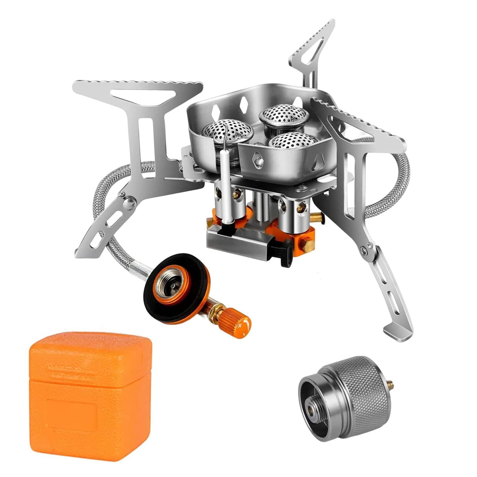 Peidesi 5800W Windproof Camping Gas Stove Portable Outdoor Camping Furnace Folding Wild Camp Gas Burner Backpacking Stove for Hiking