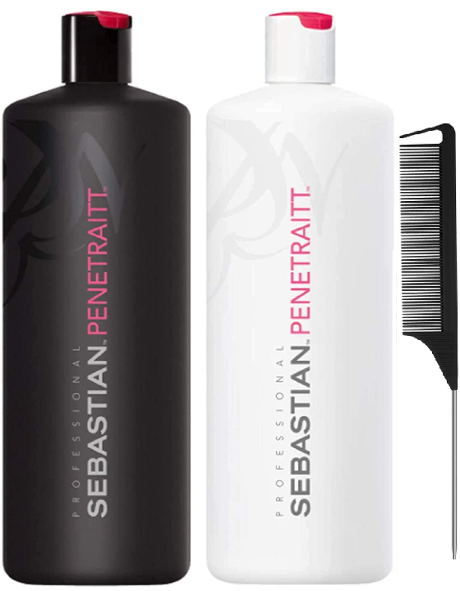 SB Penetraitt Strengthening and Repair Shampoo & Conditioner Duo Plus Get Free Black Steel Comb (33.8 Ounce)
