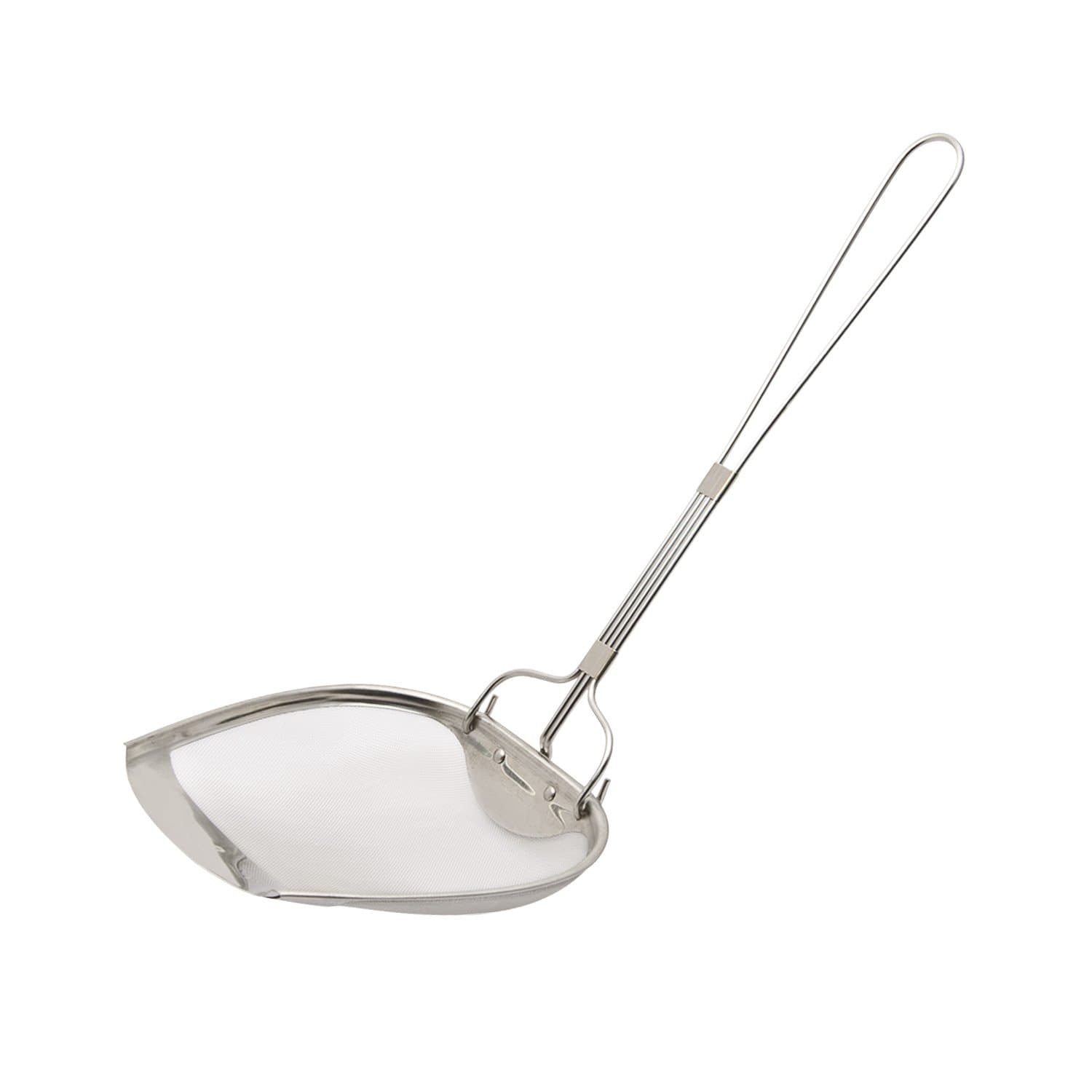 Shin-Etsu Works 30017 Three Snow Shin-Etsu Works (P-shaped) Deep-fried, Medium, Fine, 18-8 Stainless Steel, Square, Commercial Use, Tsubamesanjo, Made in Japan