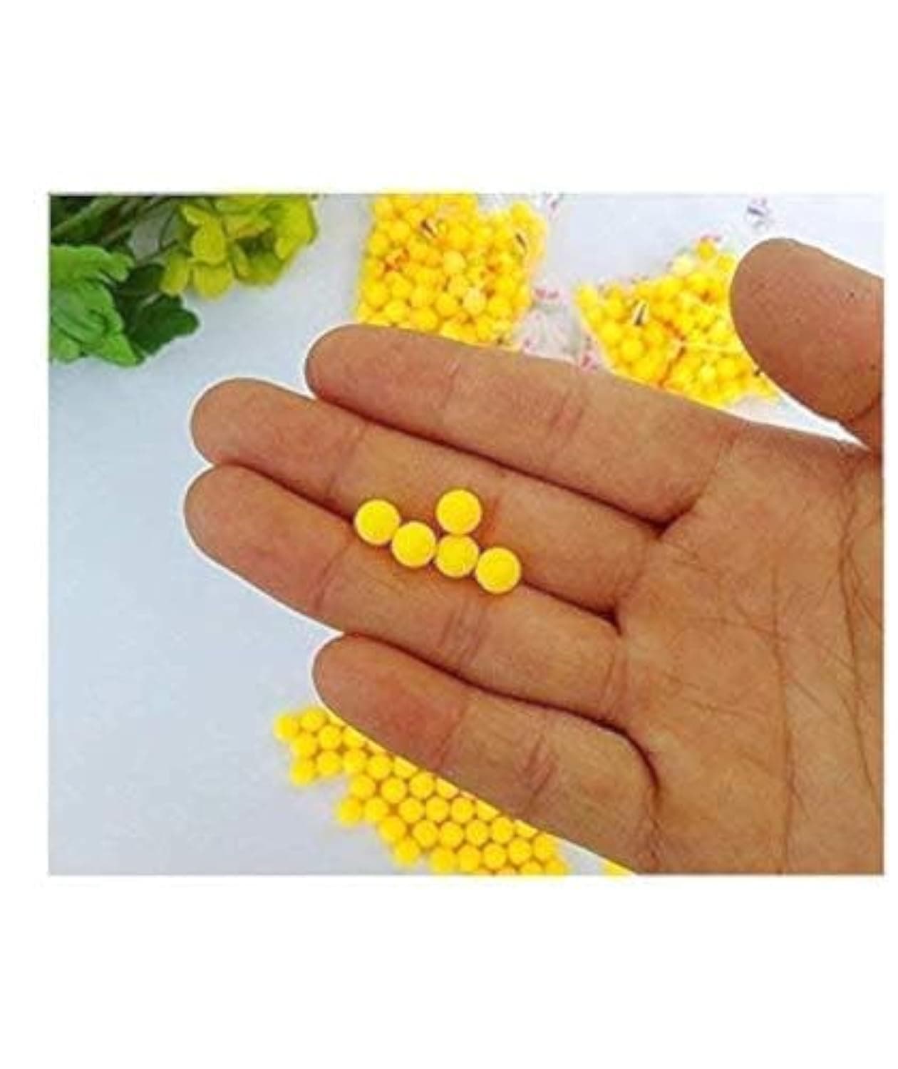 6 mm Plastic BB Bullets for Toy Air Gun (Yellow) -Set of 800 Pieces