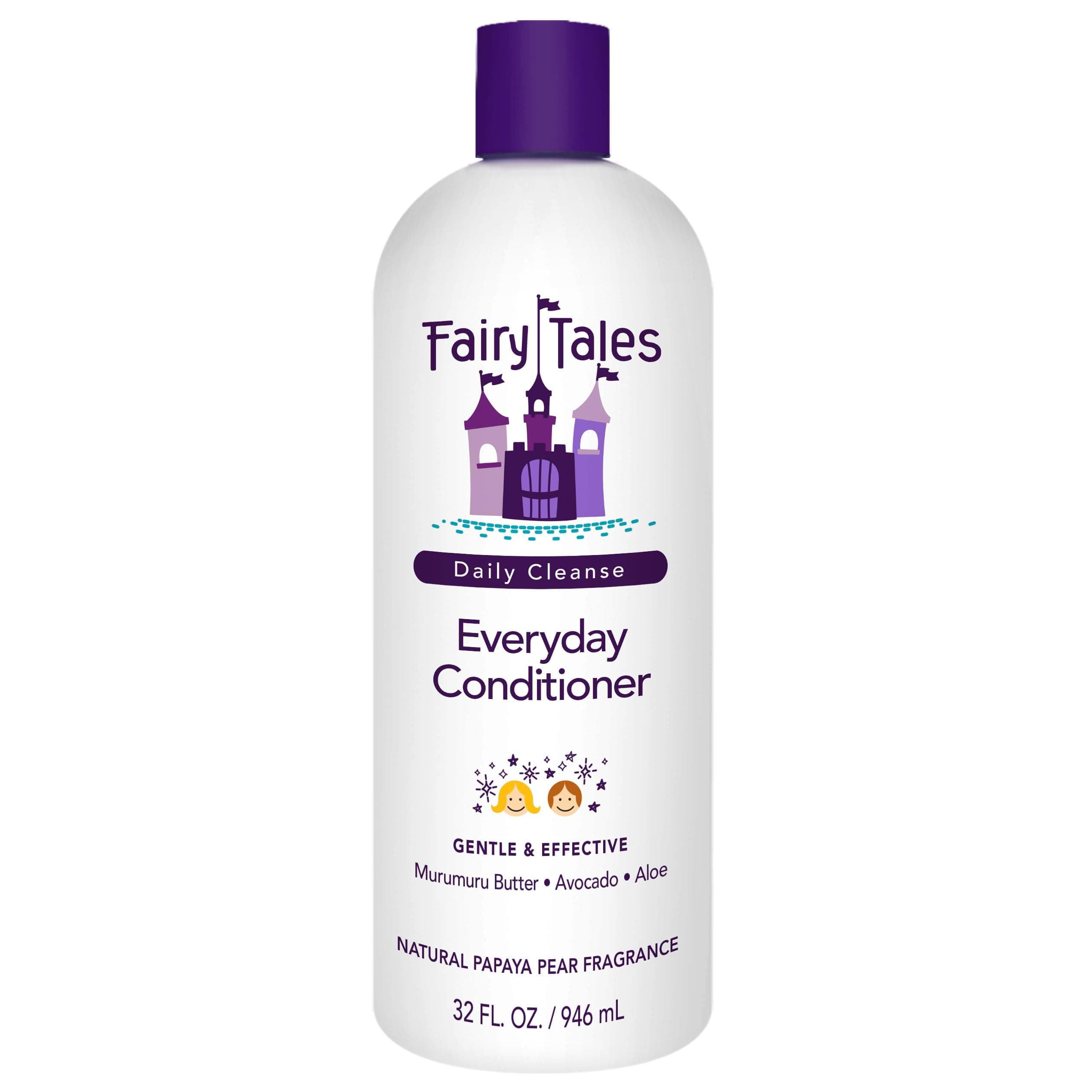 Daily Cleanse Everyday Kids Conditioner - Gentle Natural Defining Conditioner, Tangle Free, Moisturizing and Hydrating Formula, Clean and Natural Ingredients - Paraben Free - 32 oz.