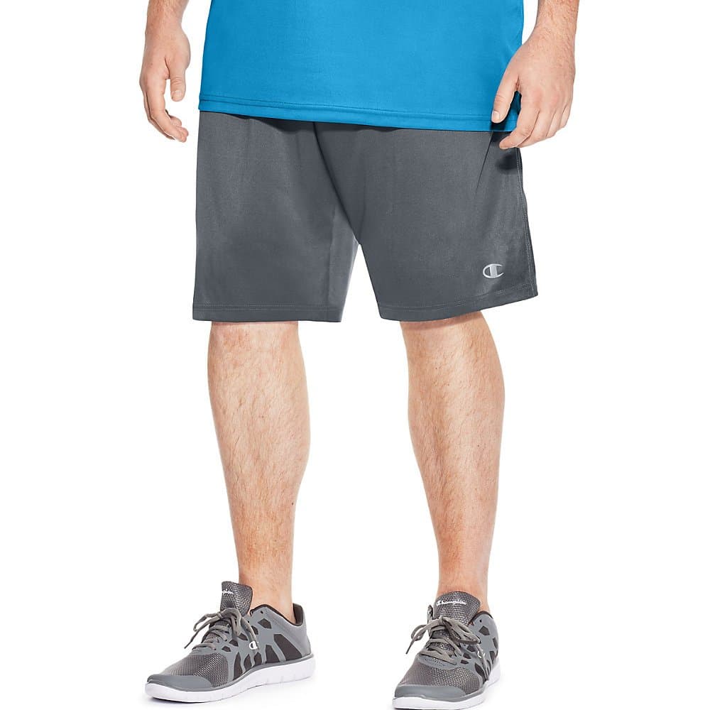 Champion Men's Big and Tall Vapor Powertrain Pocket Shorts (Dark Gray, 6X)